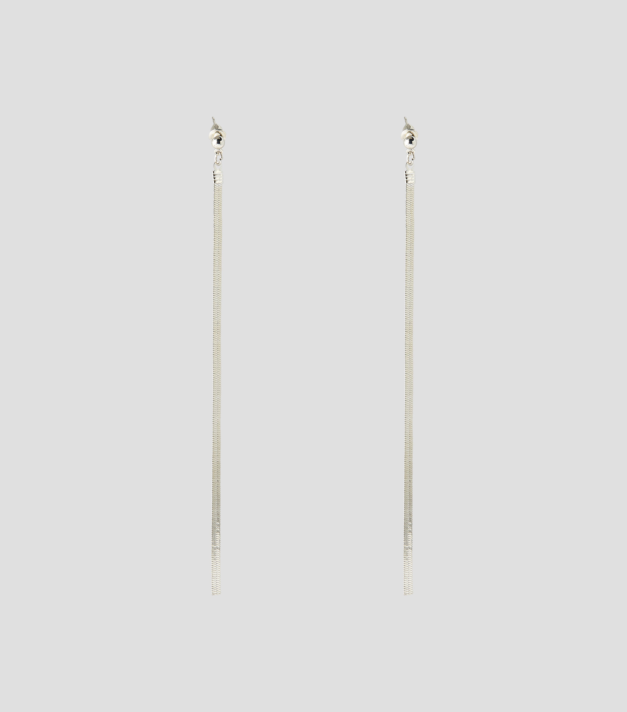 Aretes Linea plateados Mujer