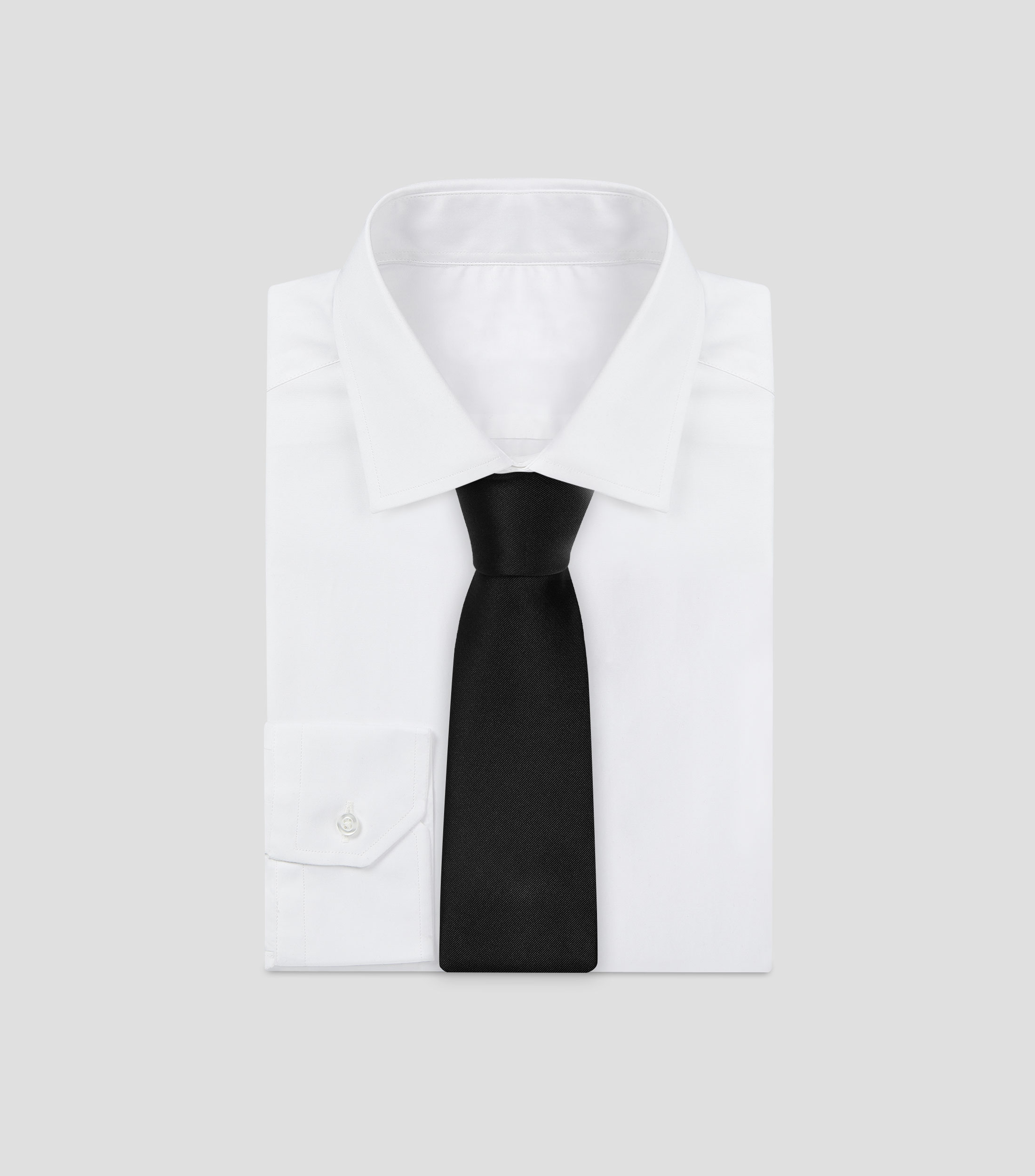 Corbata ancha de seda lisa
