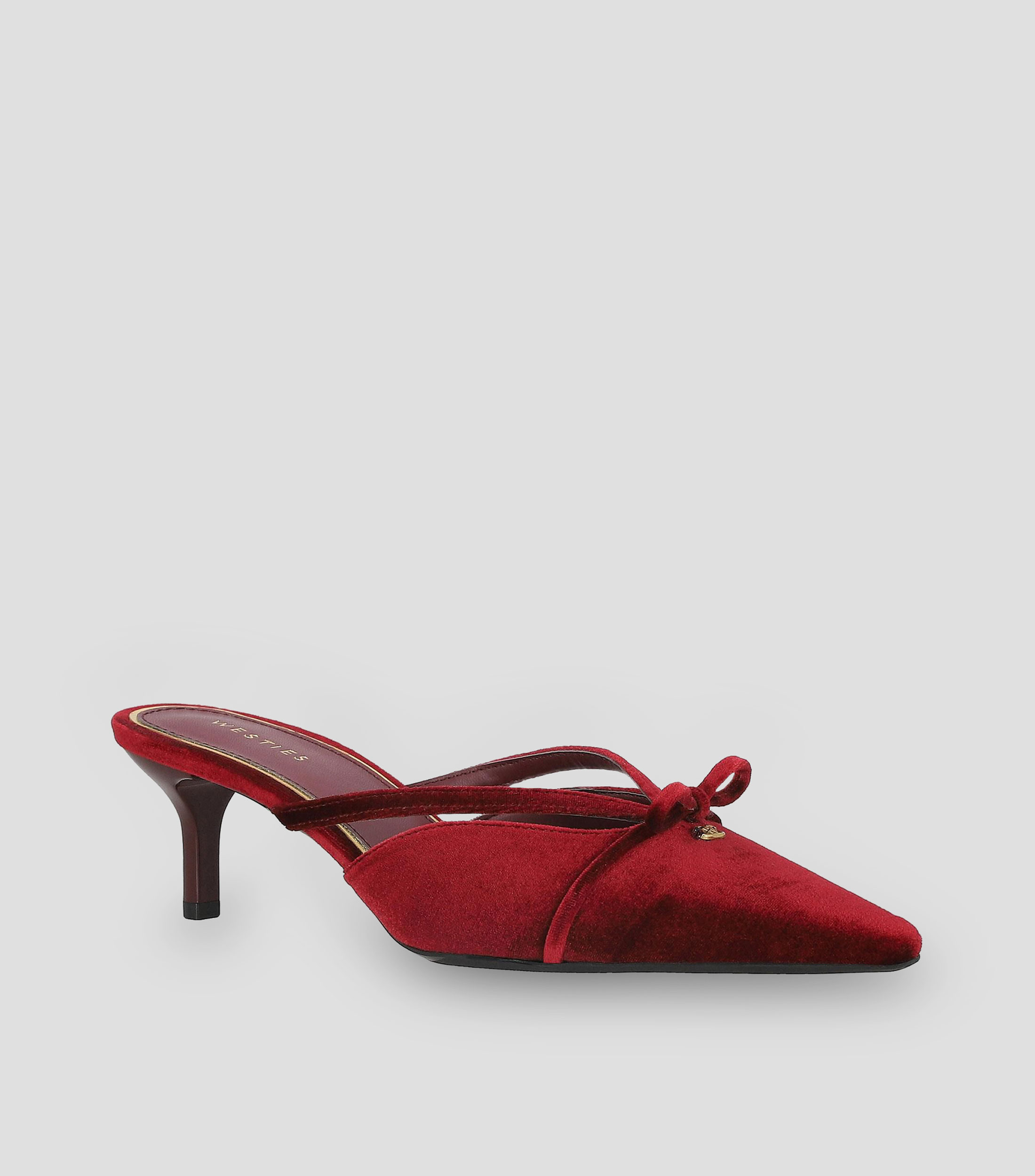Zuecos con tacón delgado de 5 cm Mujer