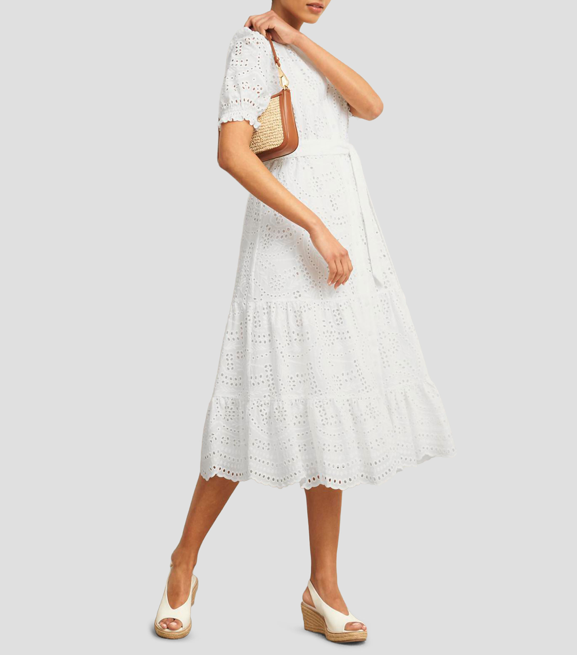 Vestido midi con microdiseños Rosanna Mujer