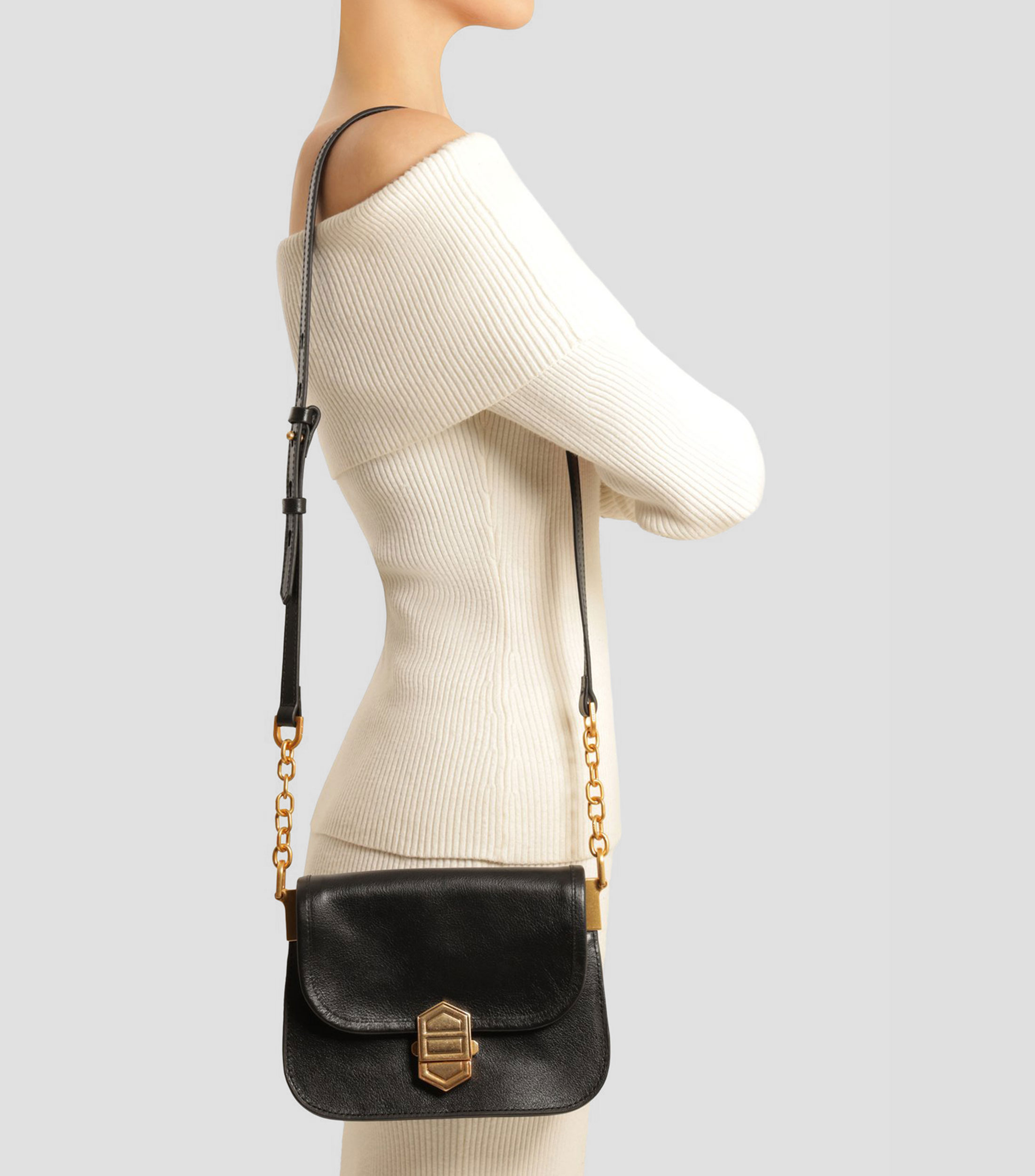 Bolsa Crossbody en cuero piel vacuna Mujer