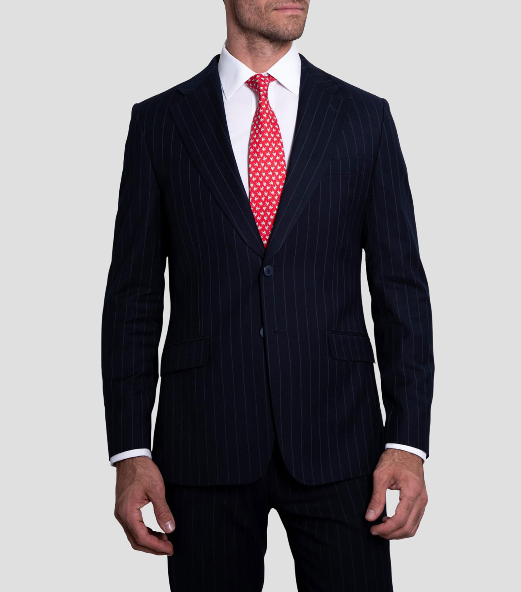 Corbata ancha de seda estampada