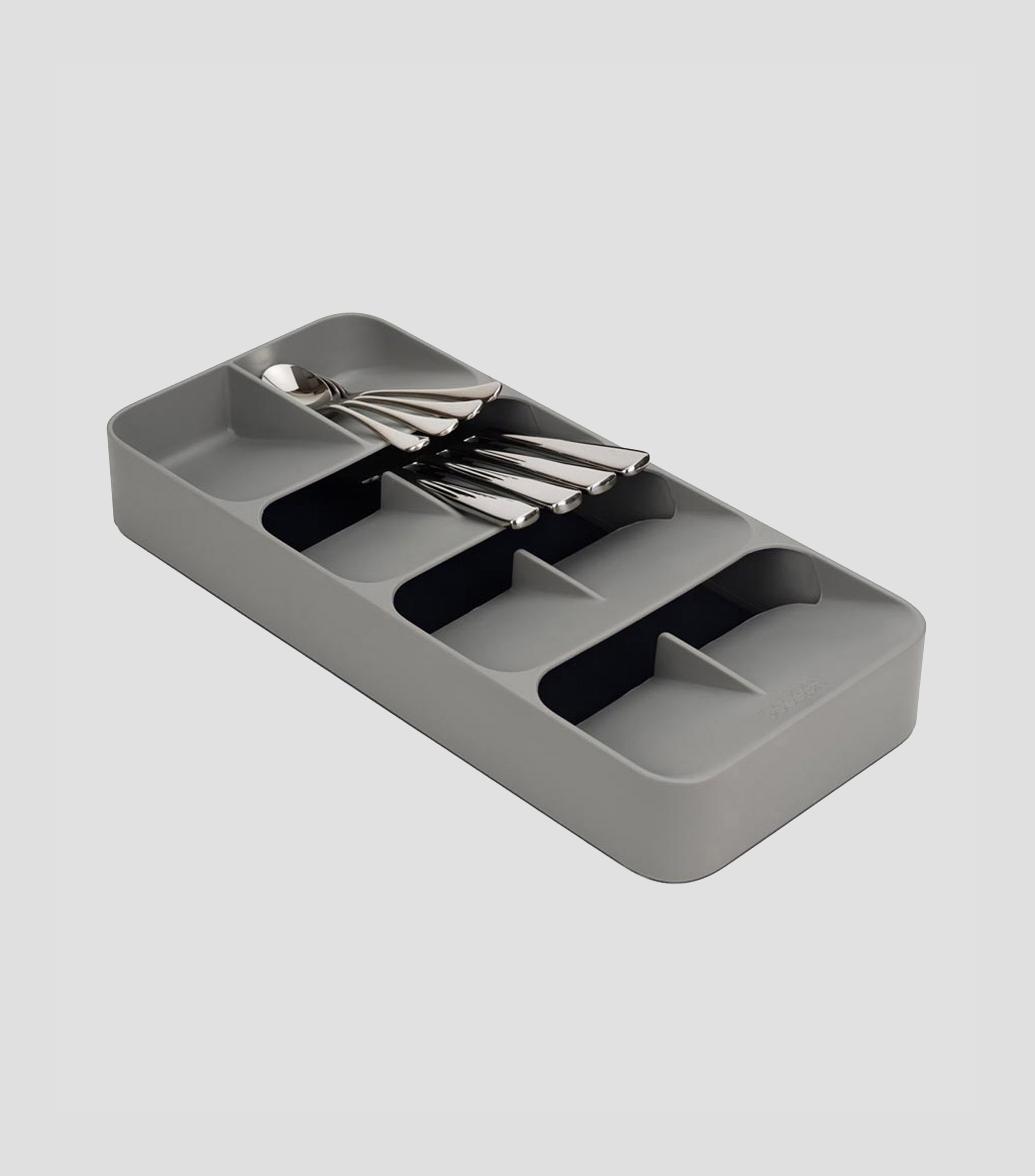 Organizador para cubiertos gris