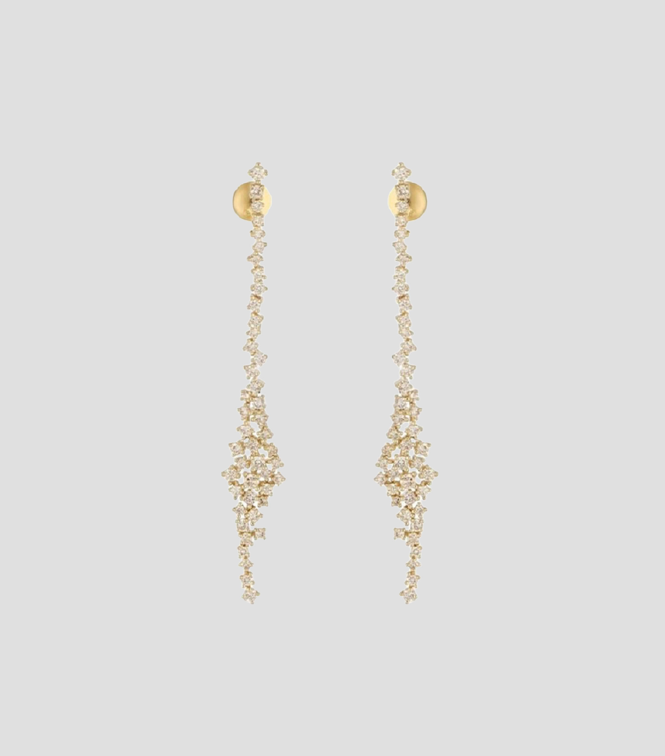 Aretes en Oro amarillo de 14 Kilates con Diamante Mujer