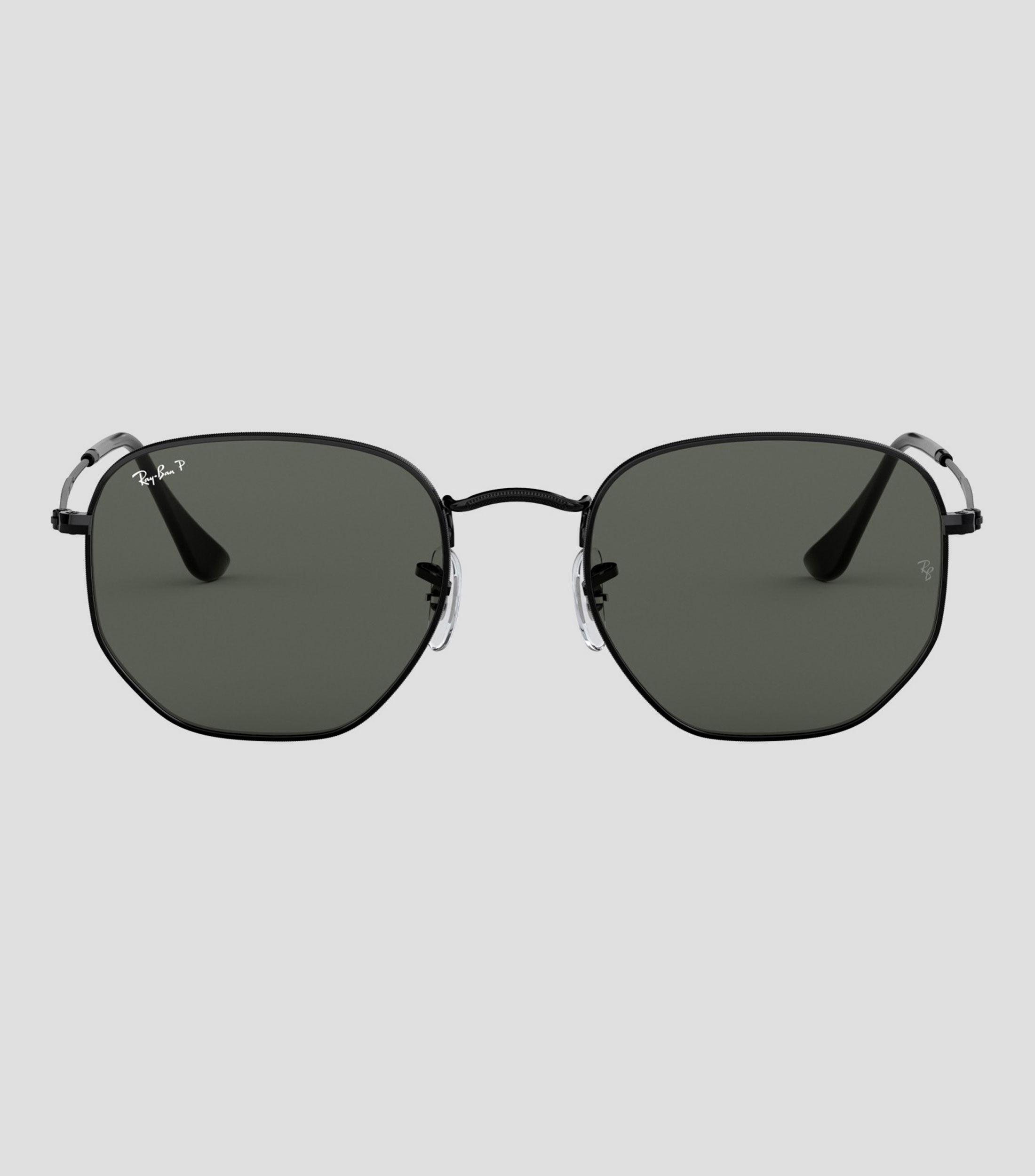 Lentes de sol hexagonales negros Unisex