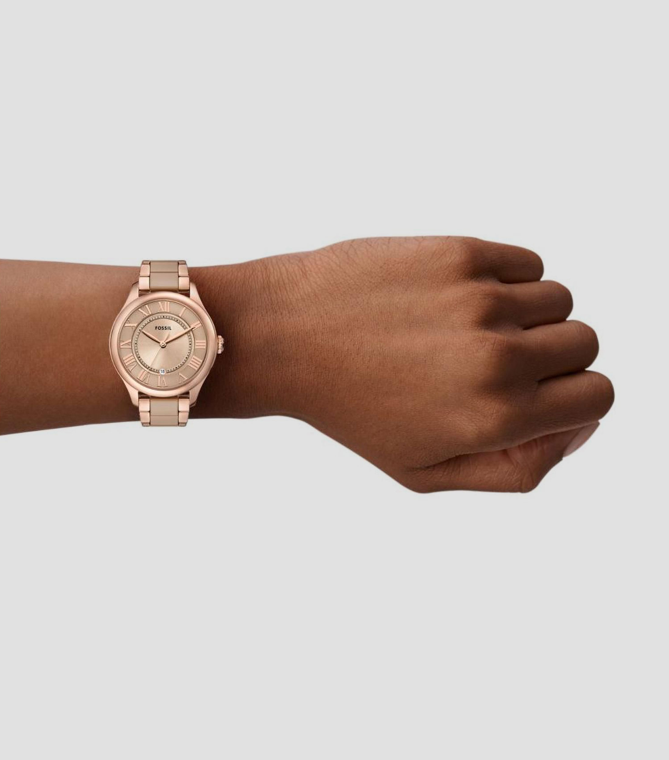 Reloj para Mujer Clasico Oro Rosa, Cafe