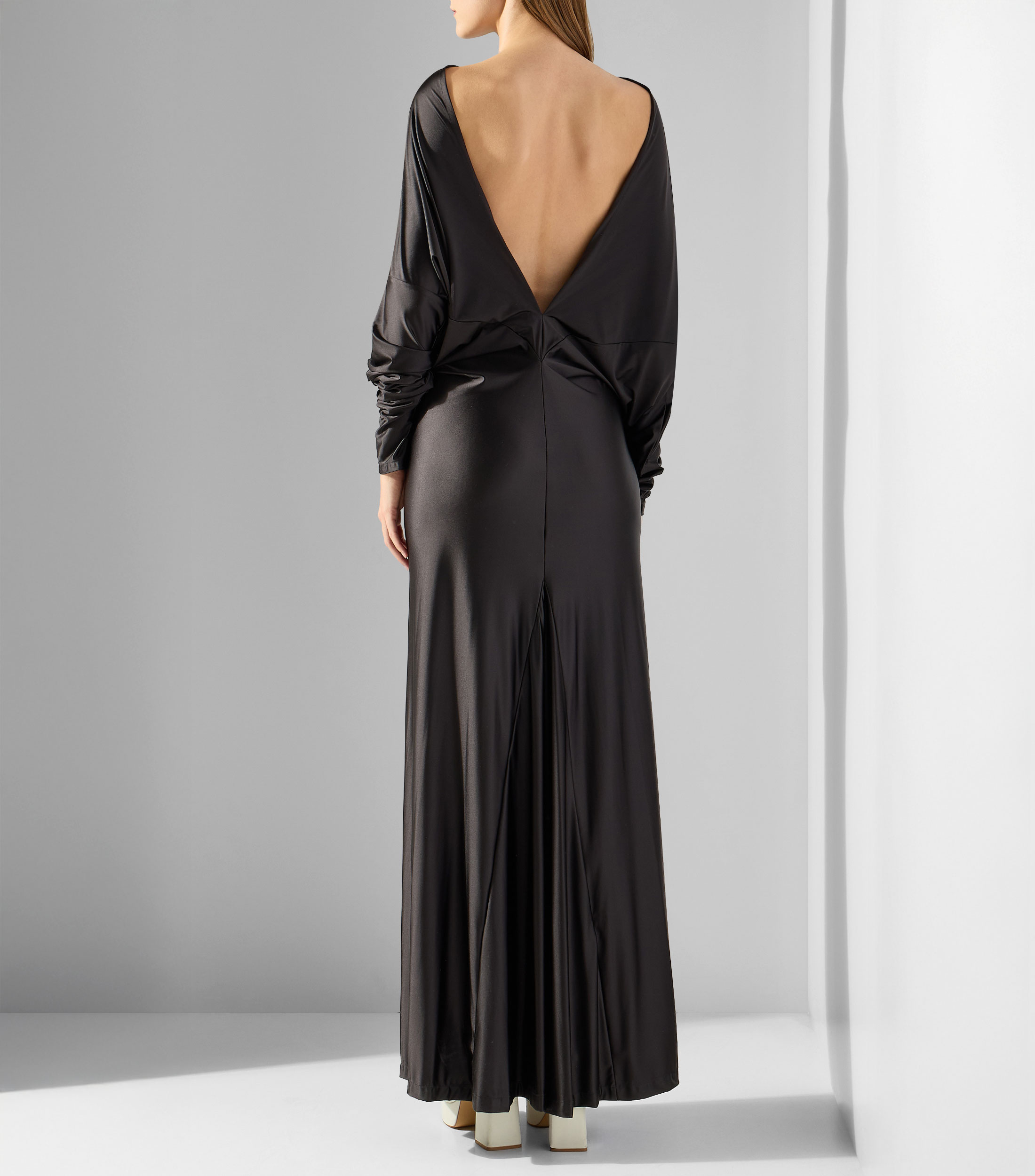 Vestido de fiesta largo liso Mujer