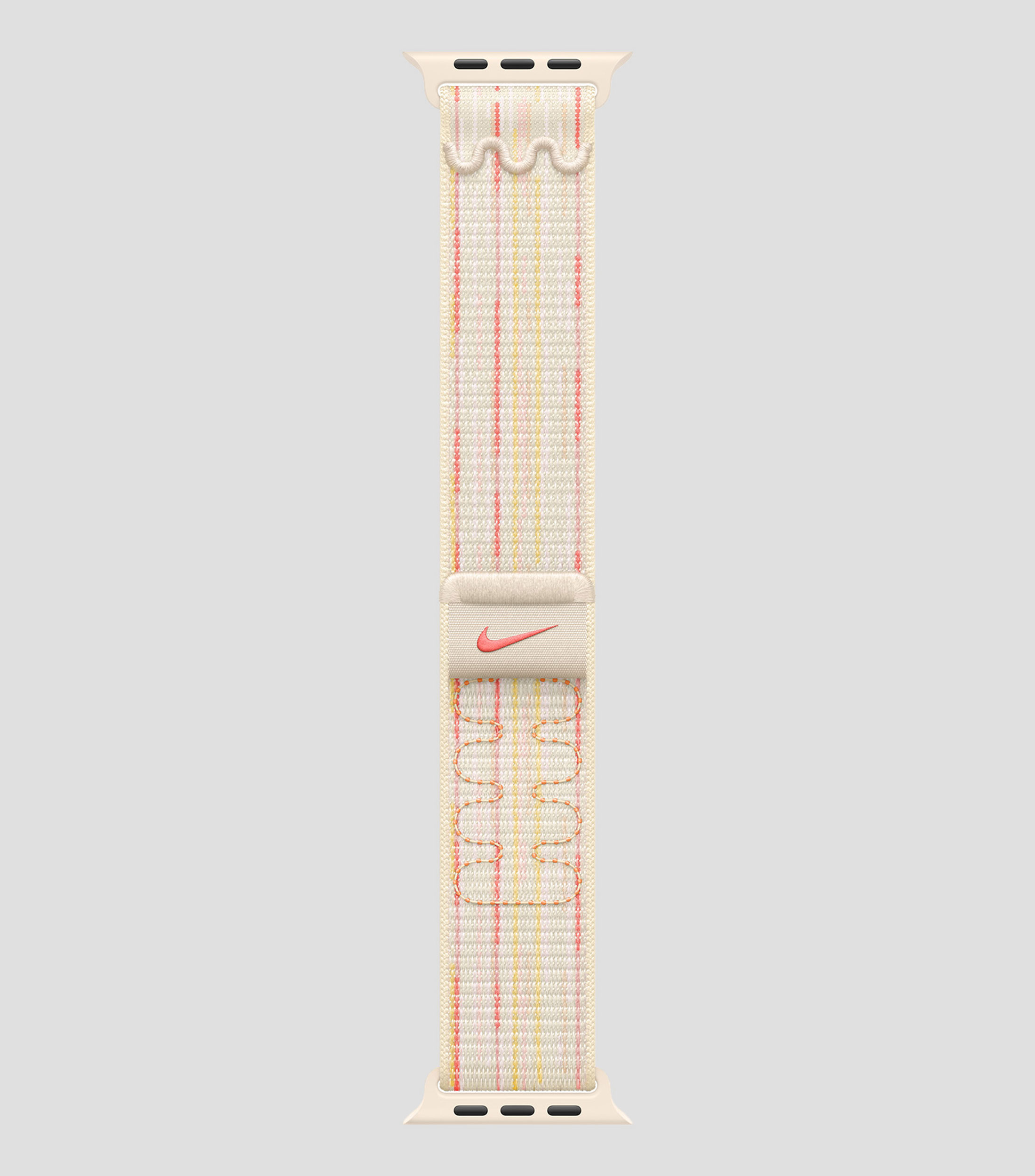 Correa loop deportiva Nike blanco estelar-rosa para caja de 46 mm