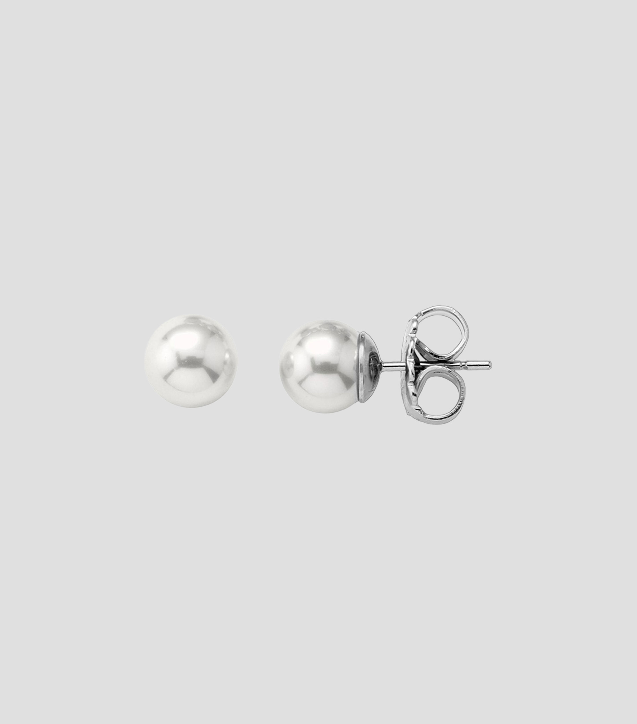 Aretes con perla Mujer