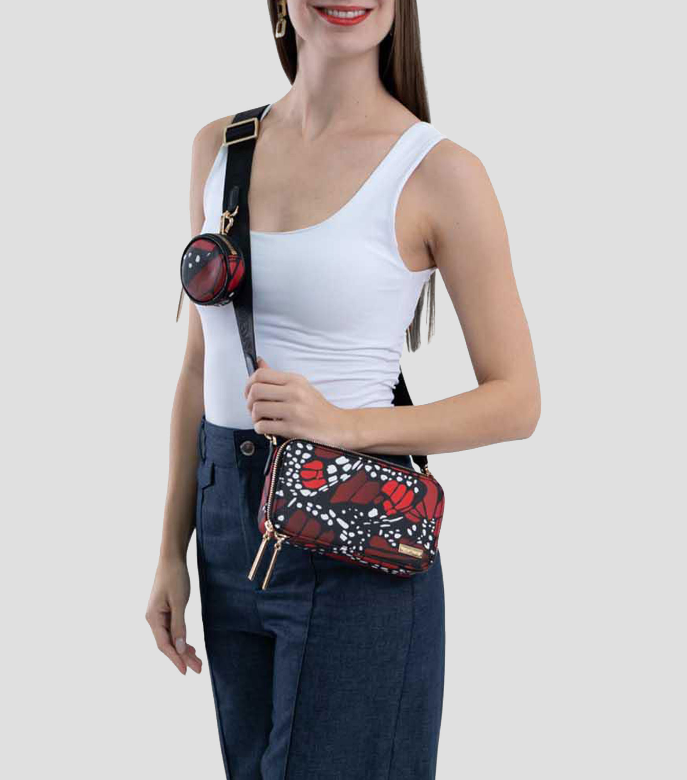 Bolsa Crossbody Mariposa Macro estampada Mujer