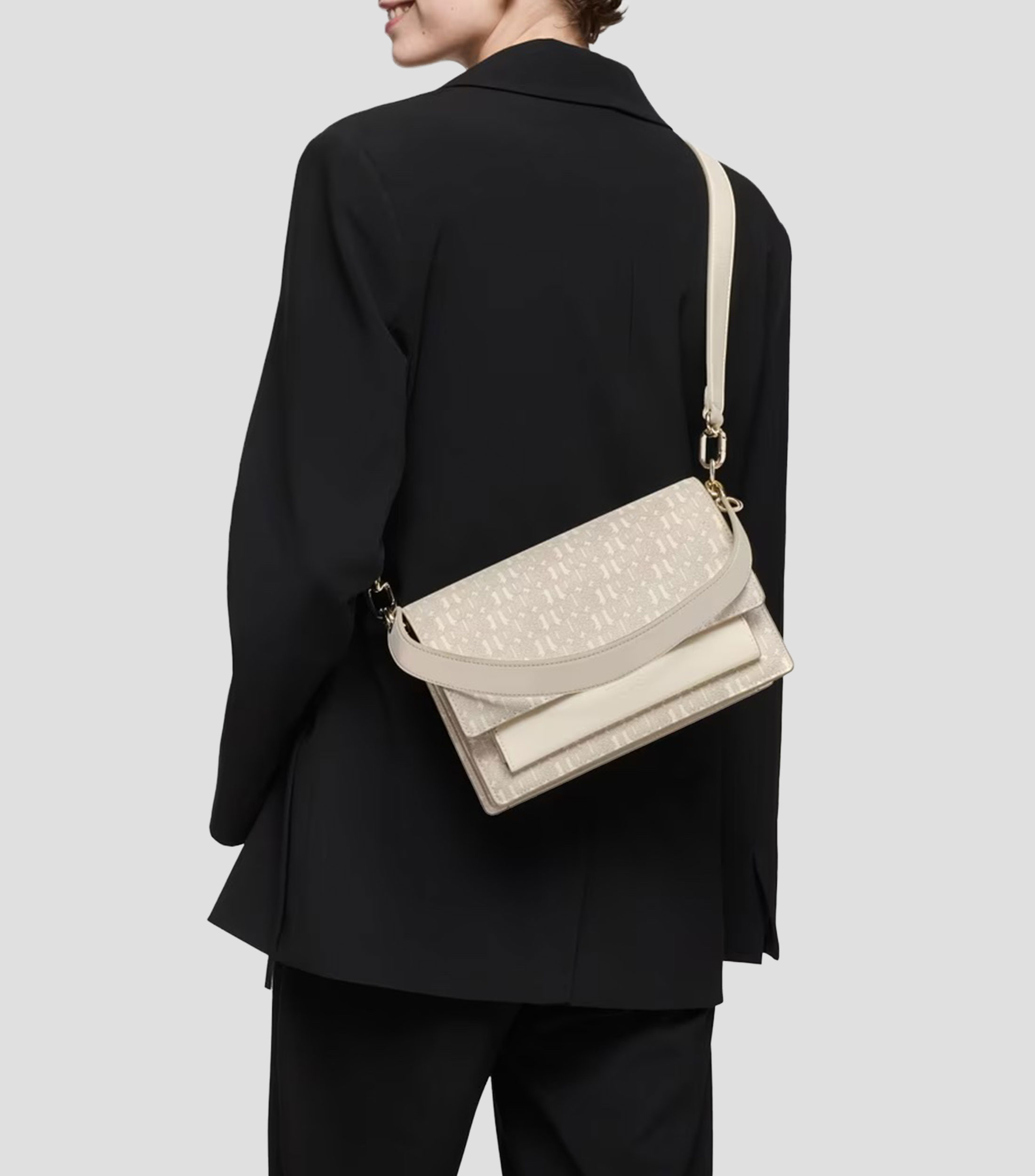 Bolsa Crossbody Buckles estampada Mujer