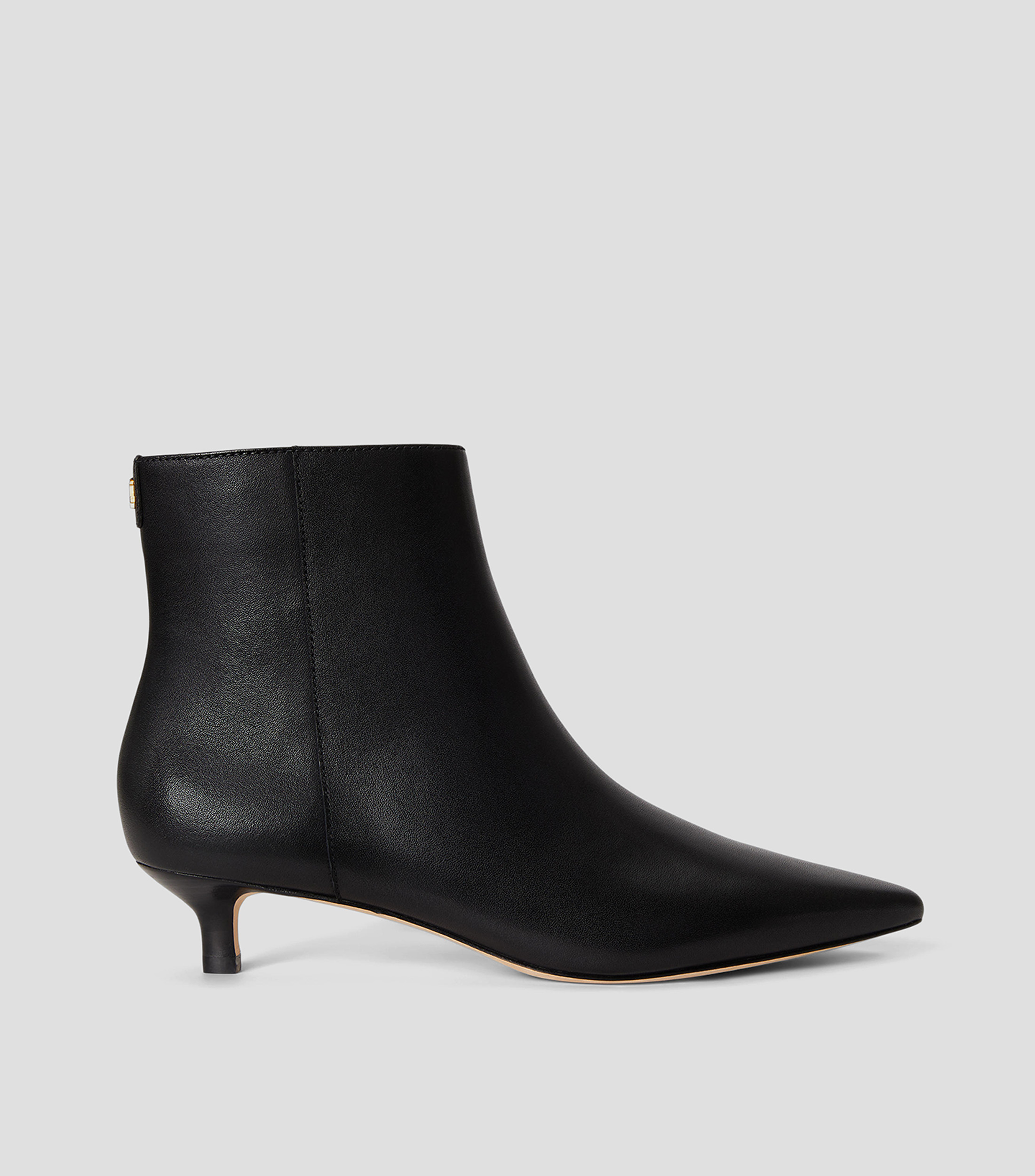 Botines con tacón bajo delgado Mujer