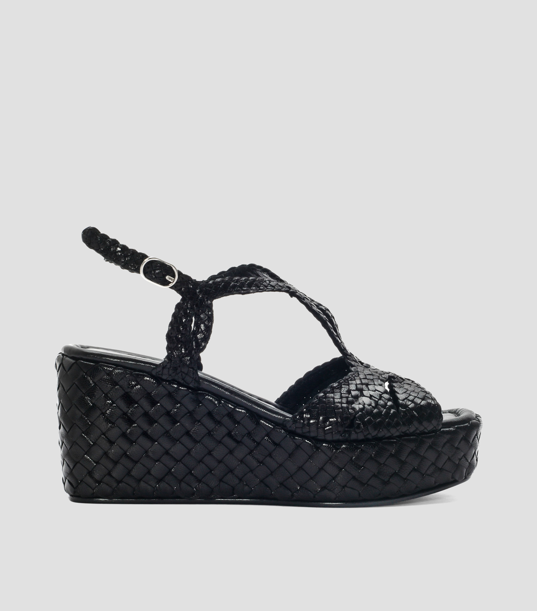 Sandalias con plataforma de cuña Mujer