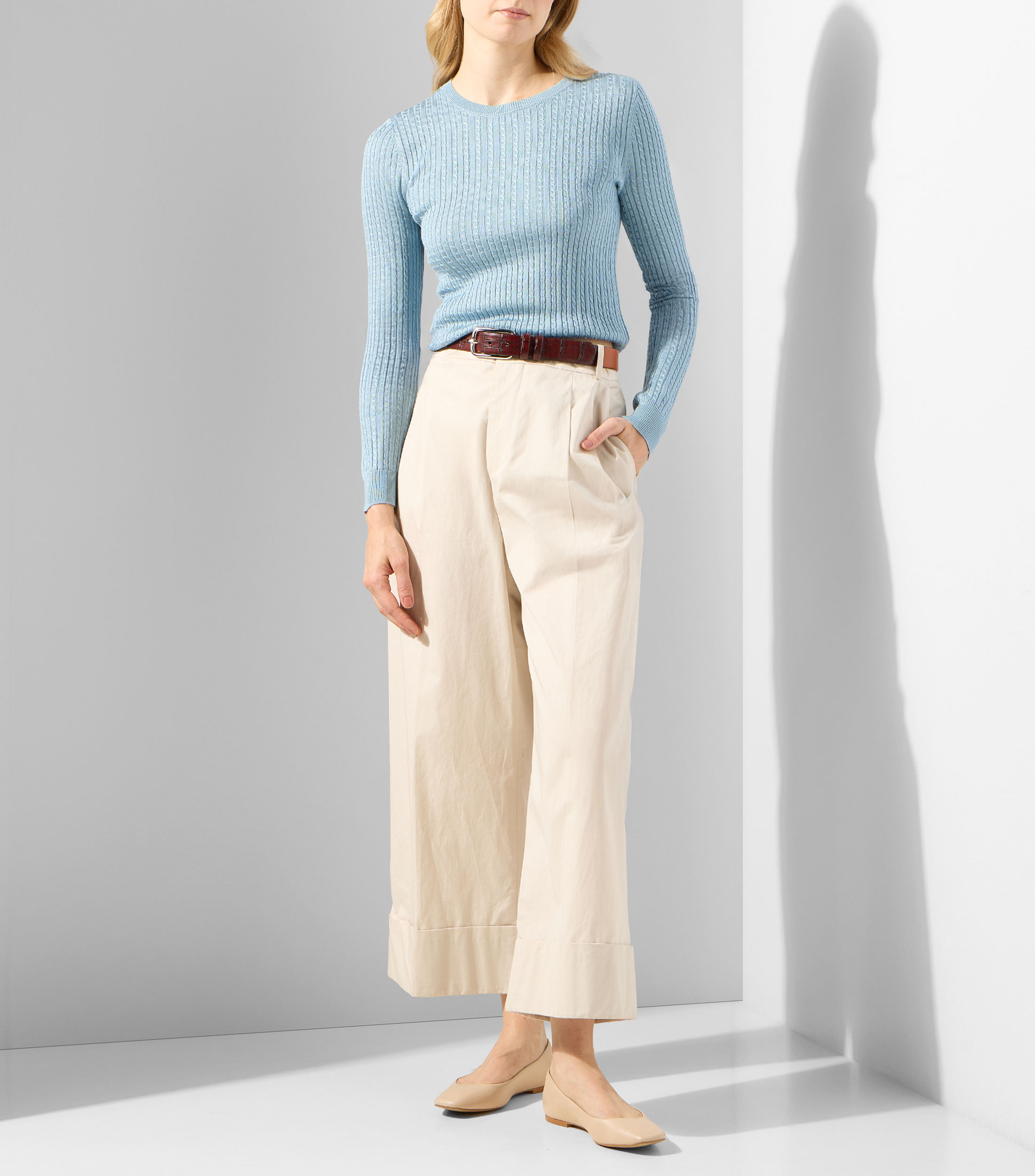 Suéter cuello redondo Mujer
