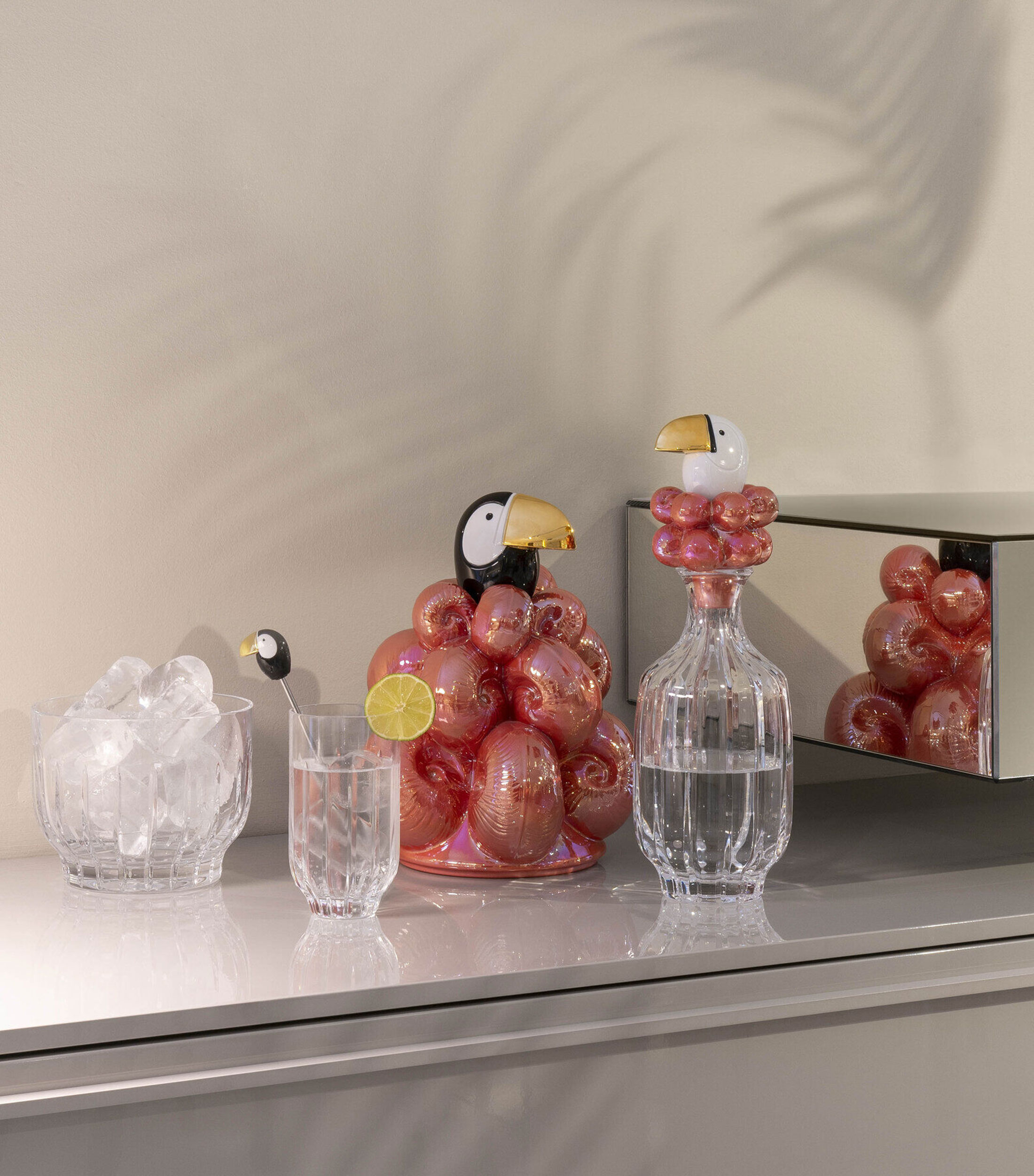 Vaso Alto Tucan de Cristal