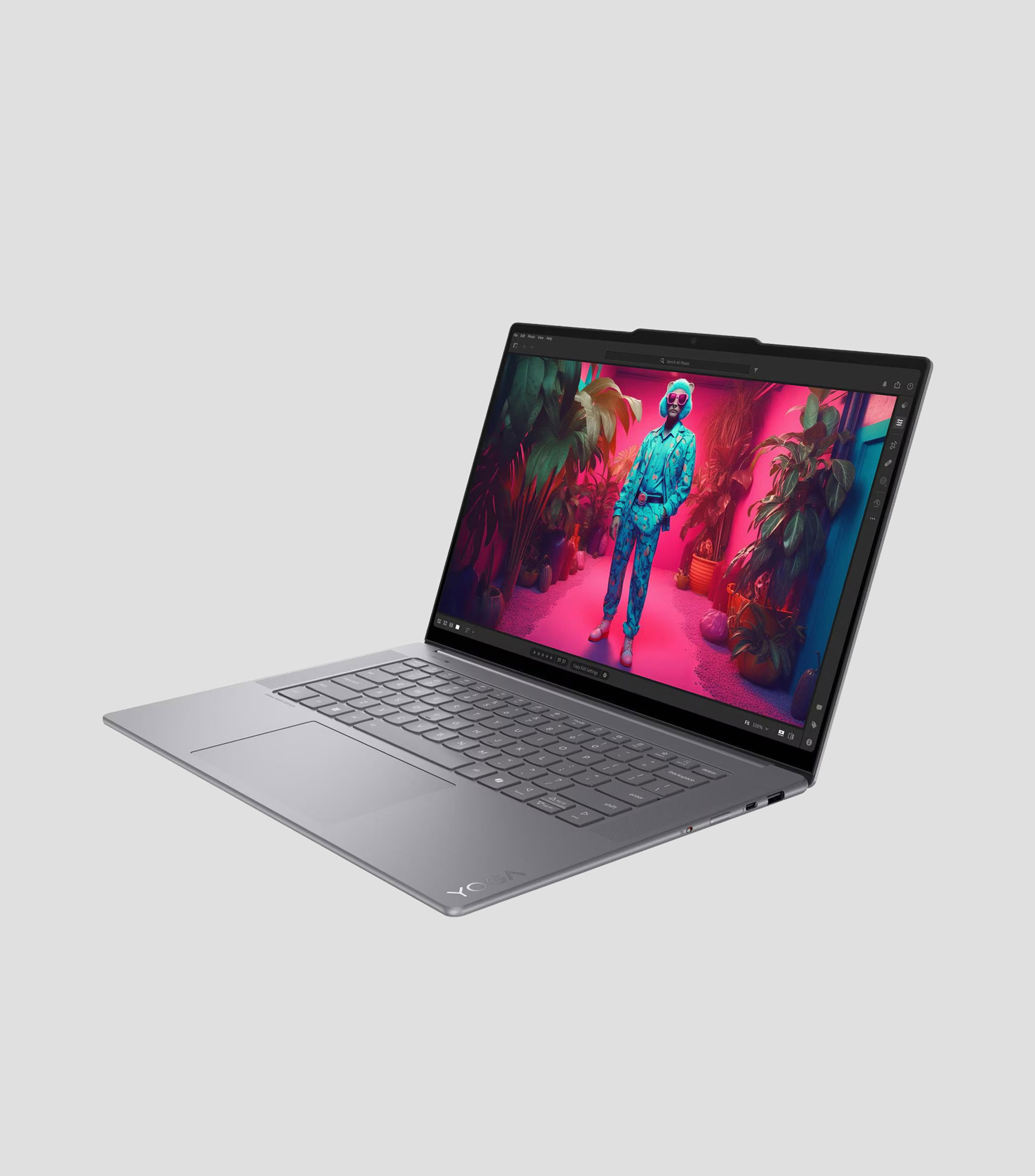Laptop Lenovo Yoga Slim 15.3" Touch Intel Core Ultra 7 32GB RAM 1TB SSD PC IA Luna Grey
