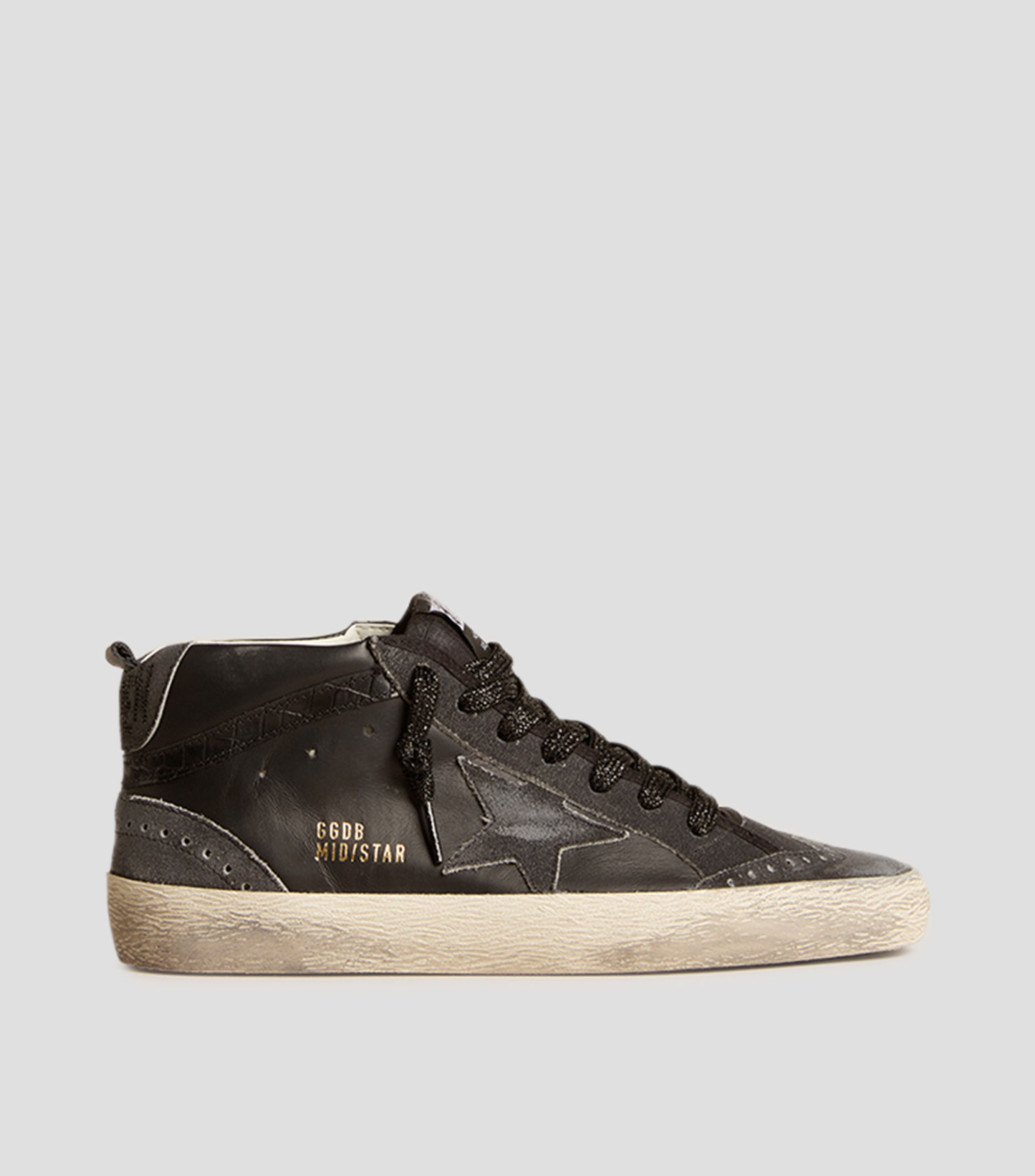 Tenis casuales Mid-Star en piel Mujer