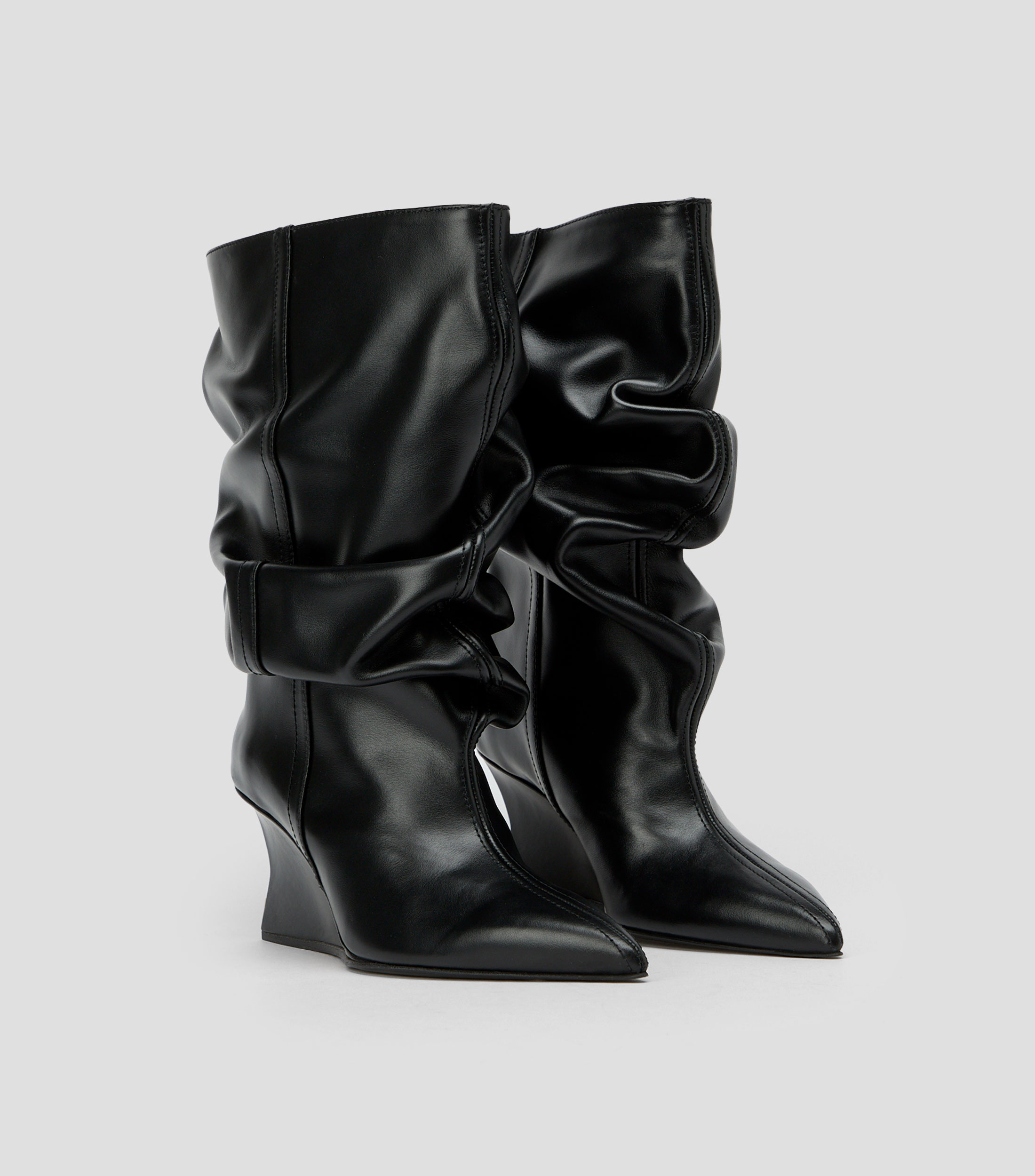 Botas con tacón medio de cuña Mujer