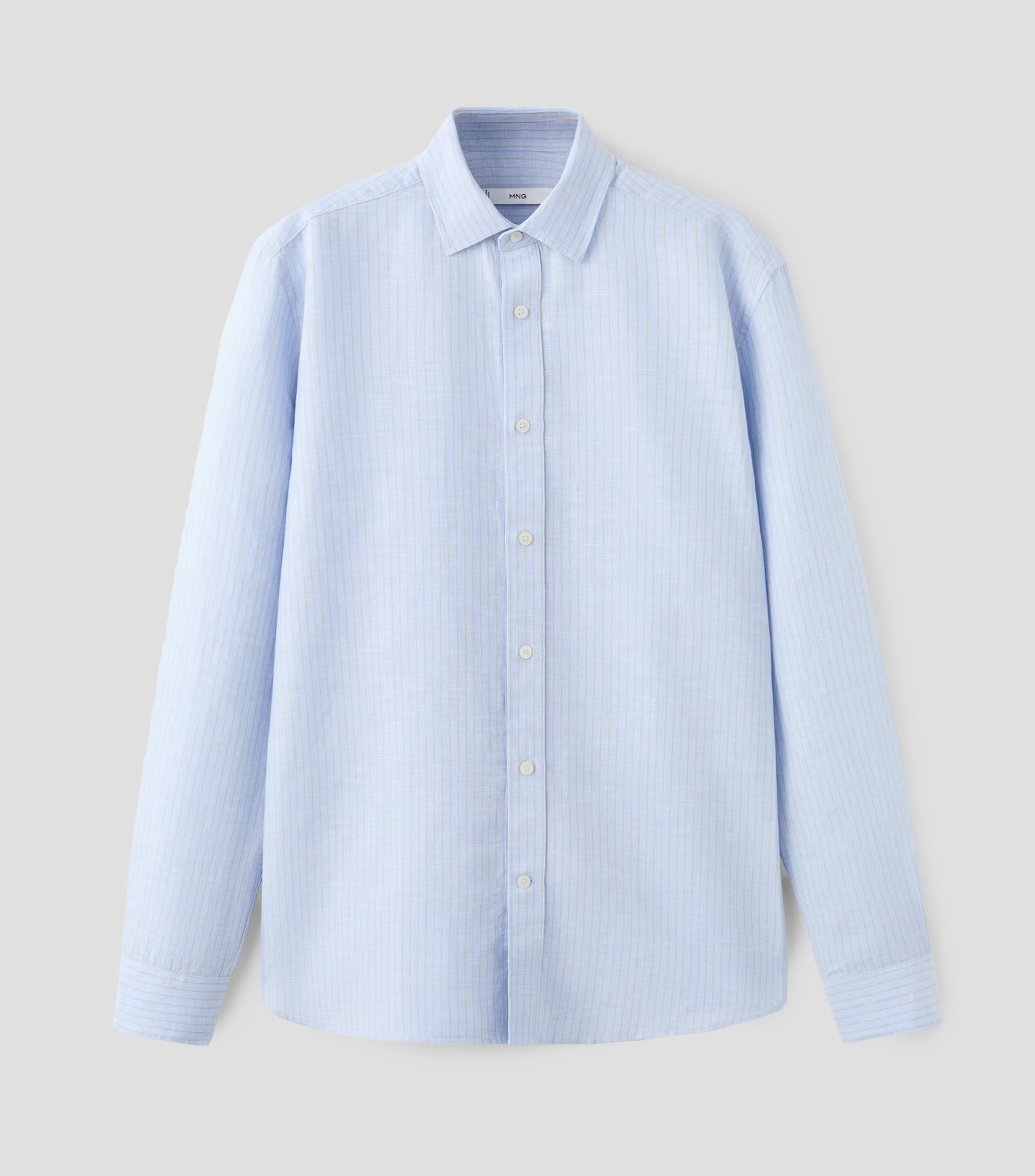 Camisa rayas manga larga Hombre