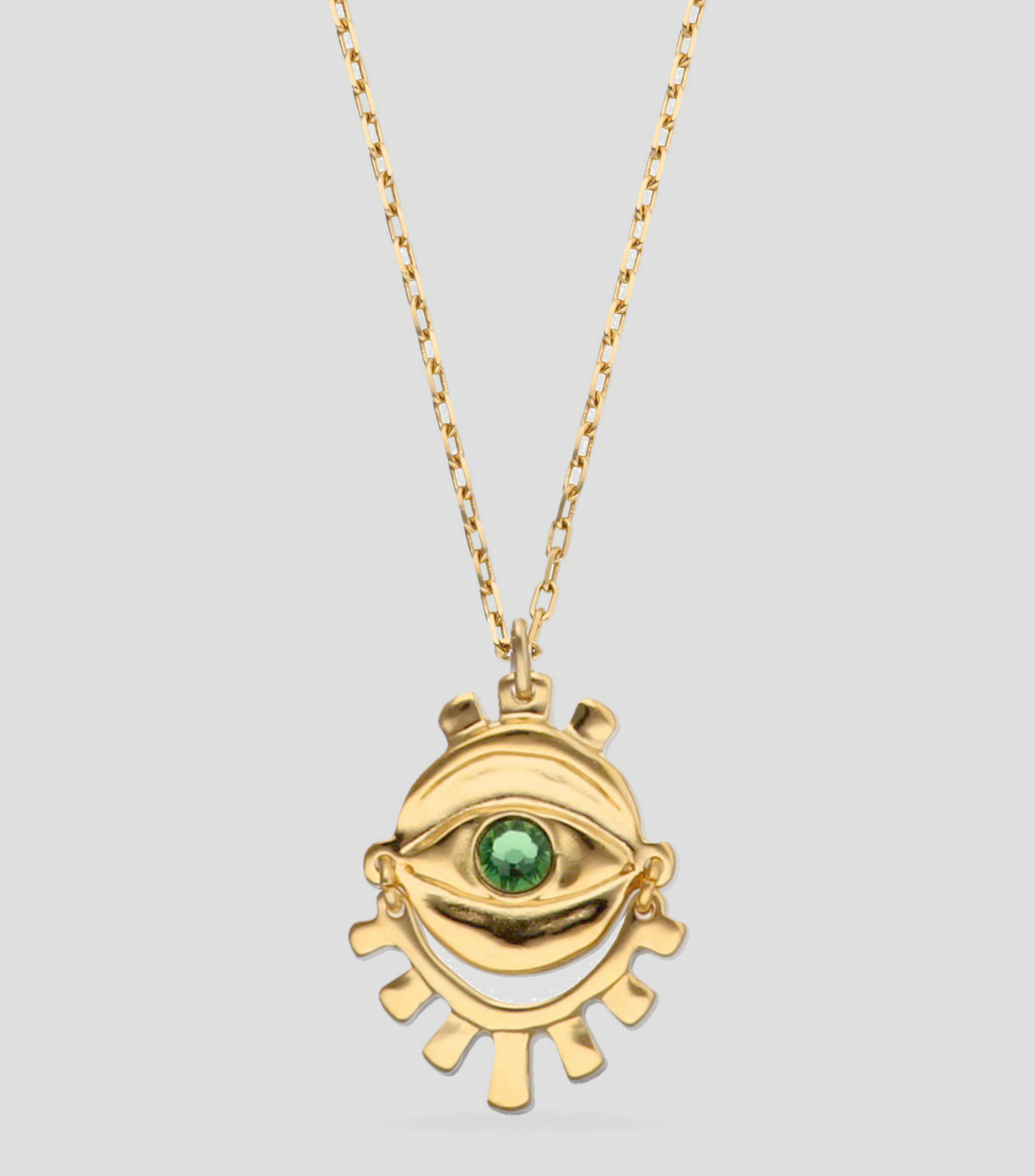 Collar doble con ojo Mujer