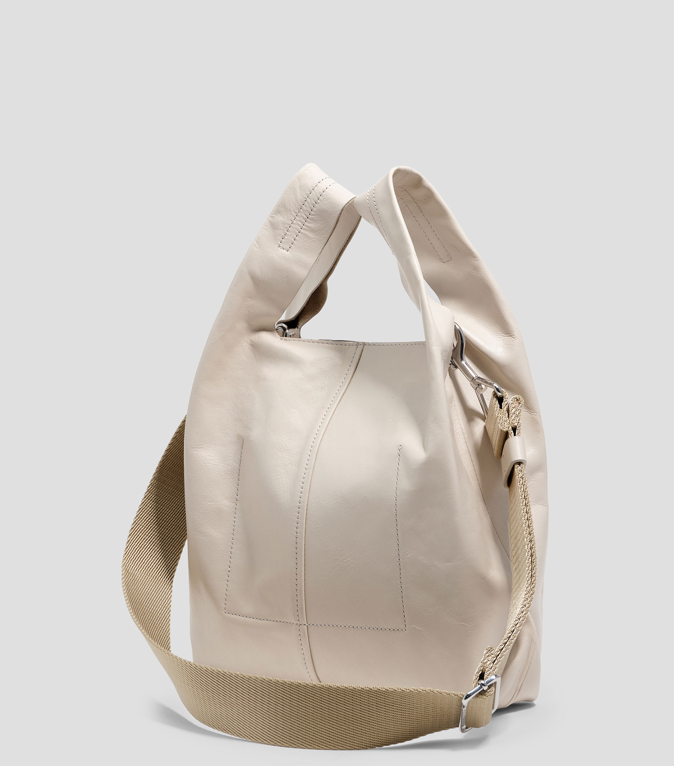 Bolsa Paper mediana piel marfil Mujer