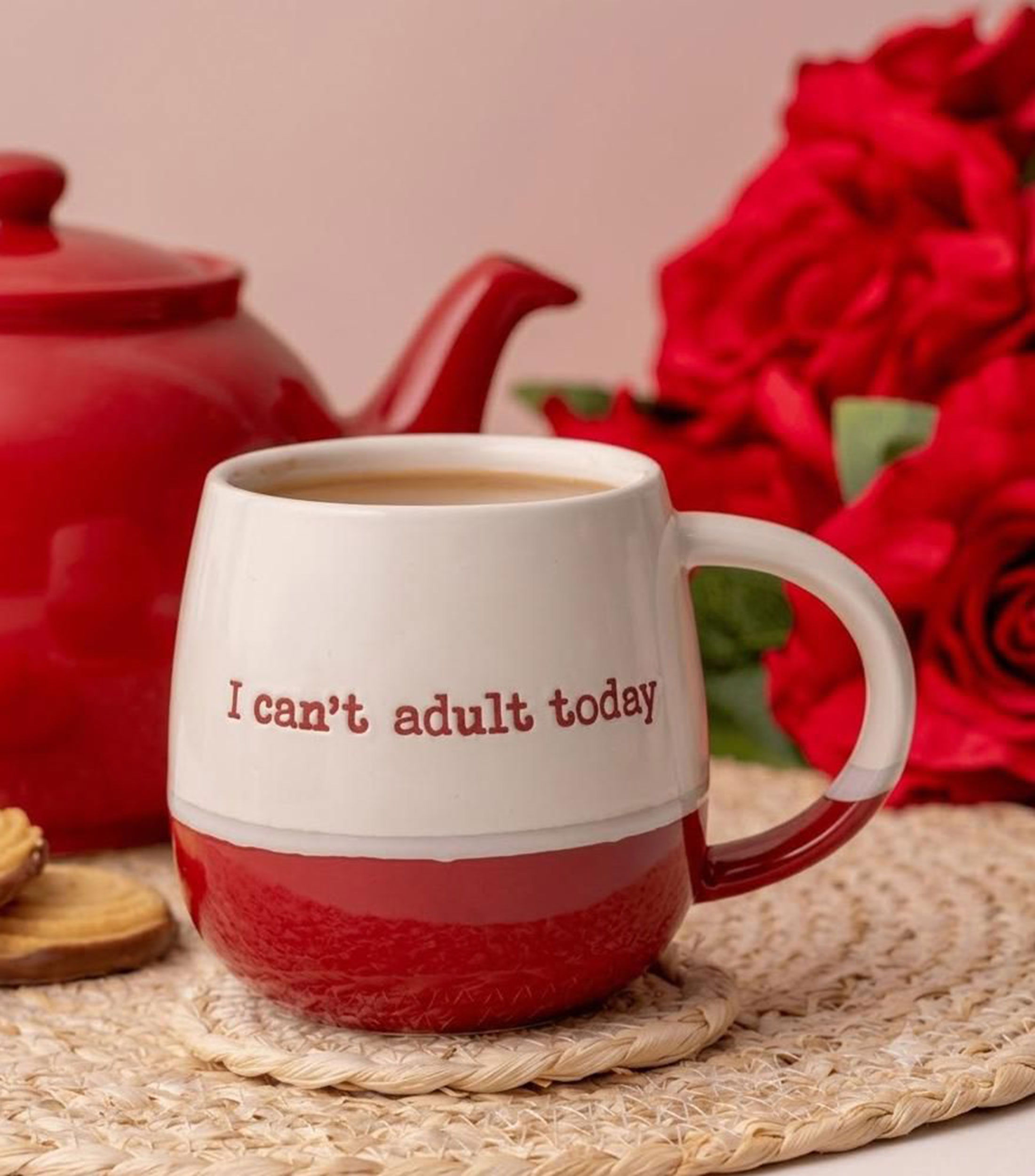 Taza I Can't Adult Today Bicolor