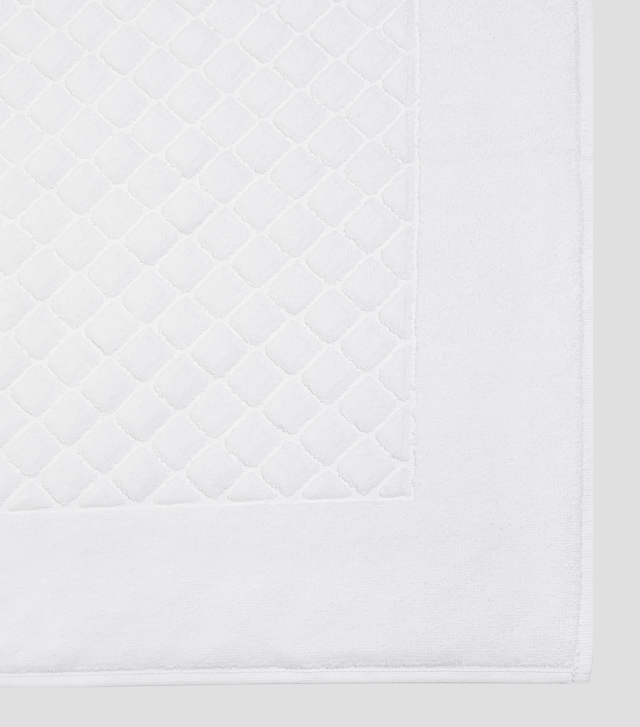 Tapete de baño Etoile blanco rectangular