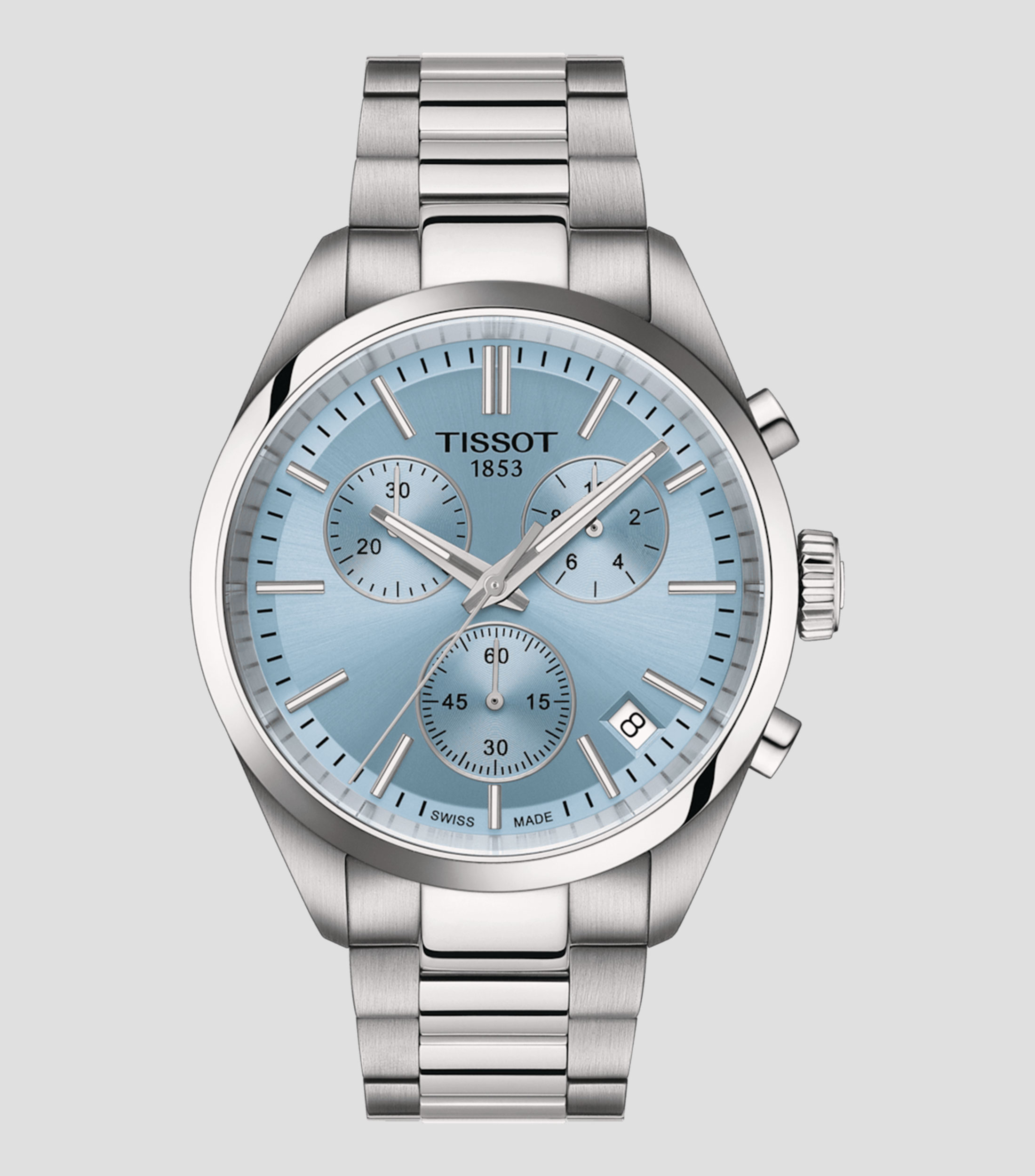 Reloj para Hombre T-Classic Casual Azul, Plateado