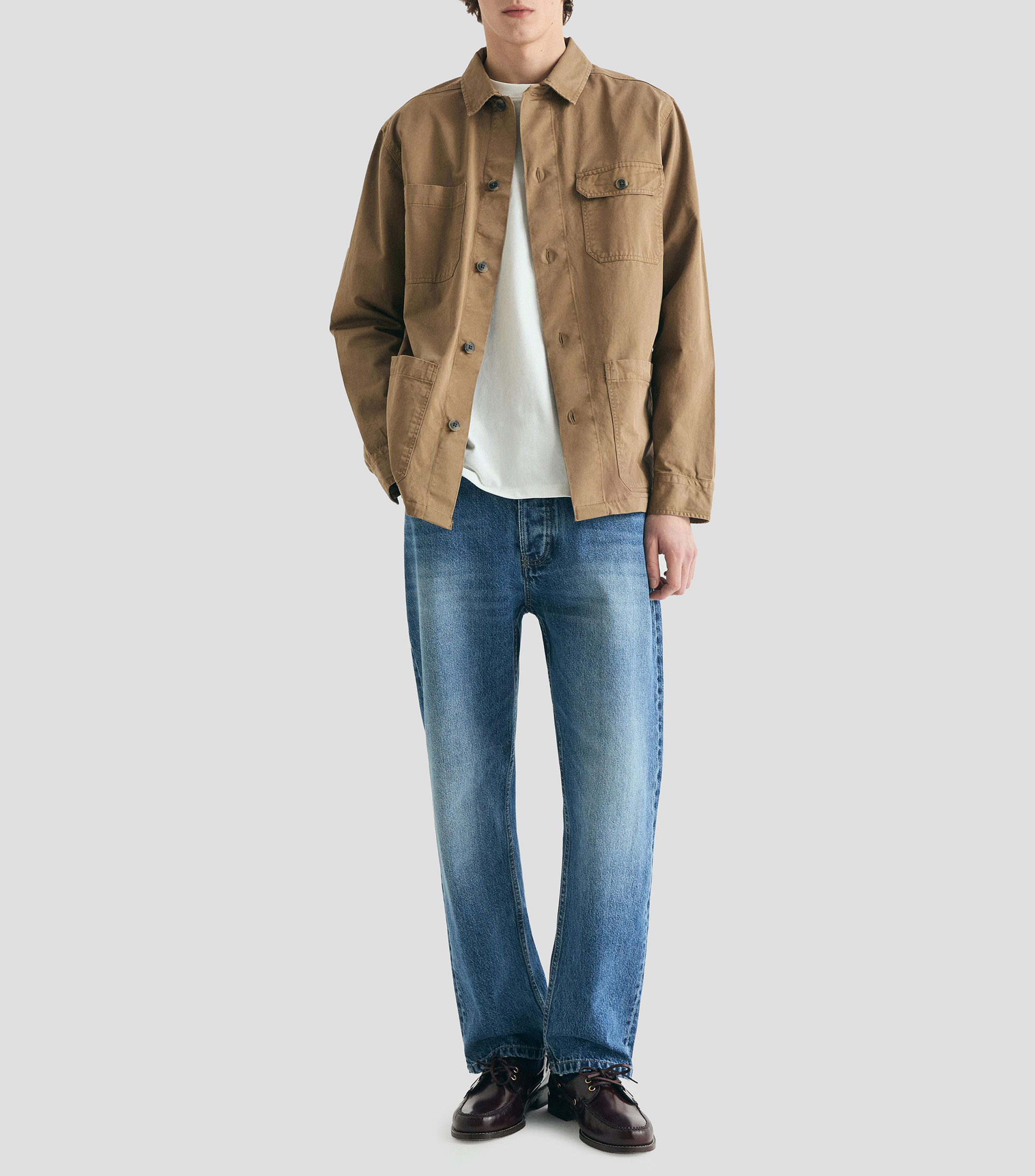 Jeans Sccropped de corte recto Hombre