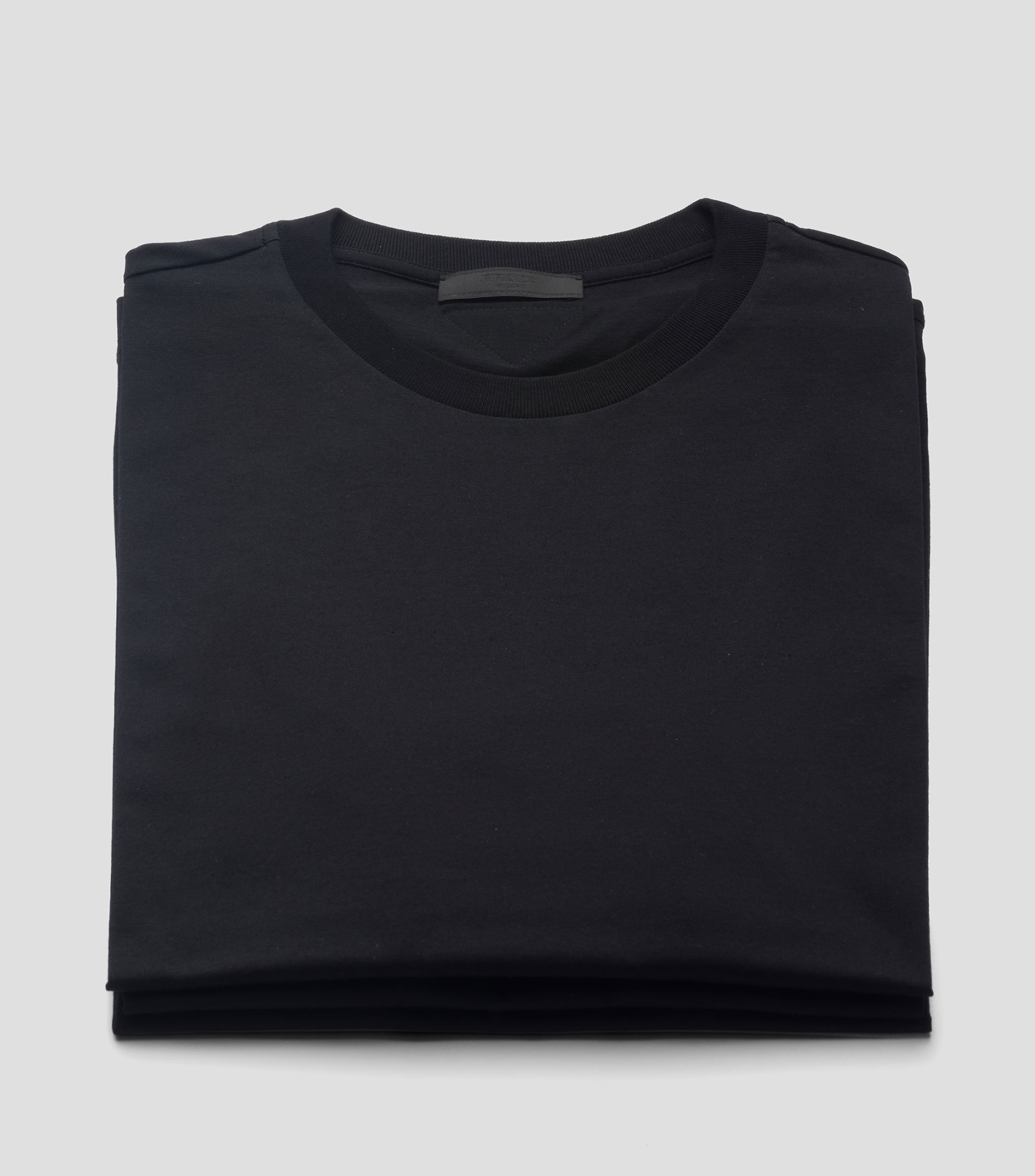 Playera de cuello redondo con manga corta lisa Hombre