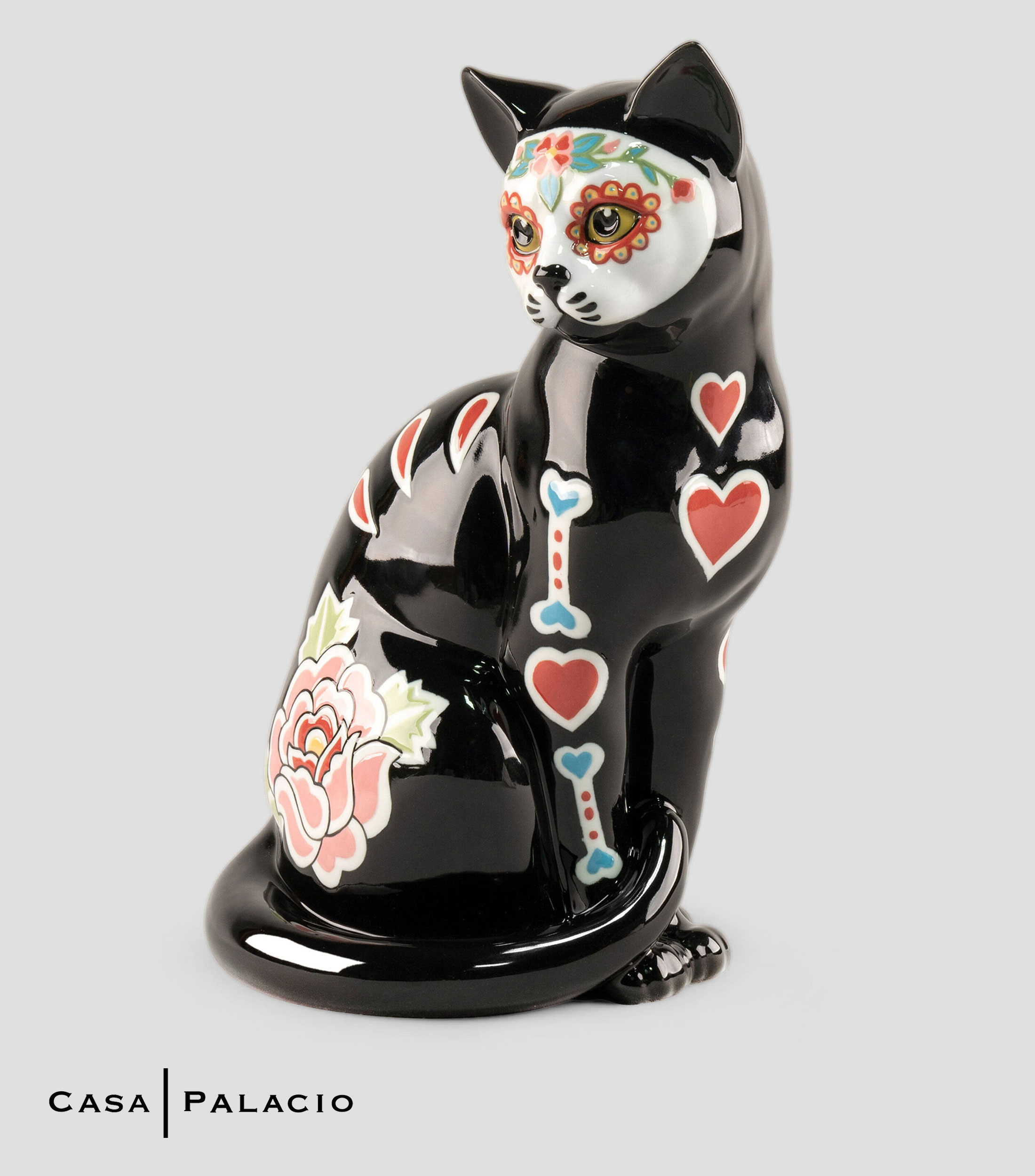 Figura Decorativa Gato Catrina