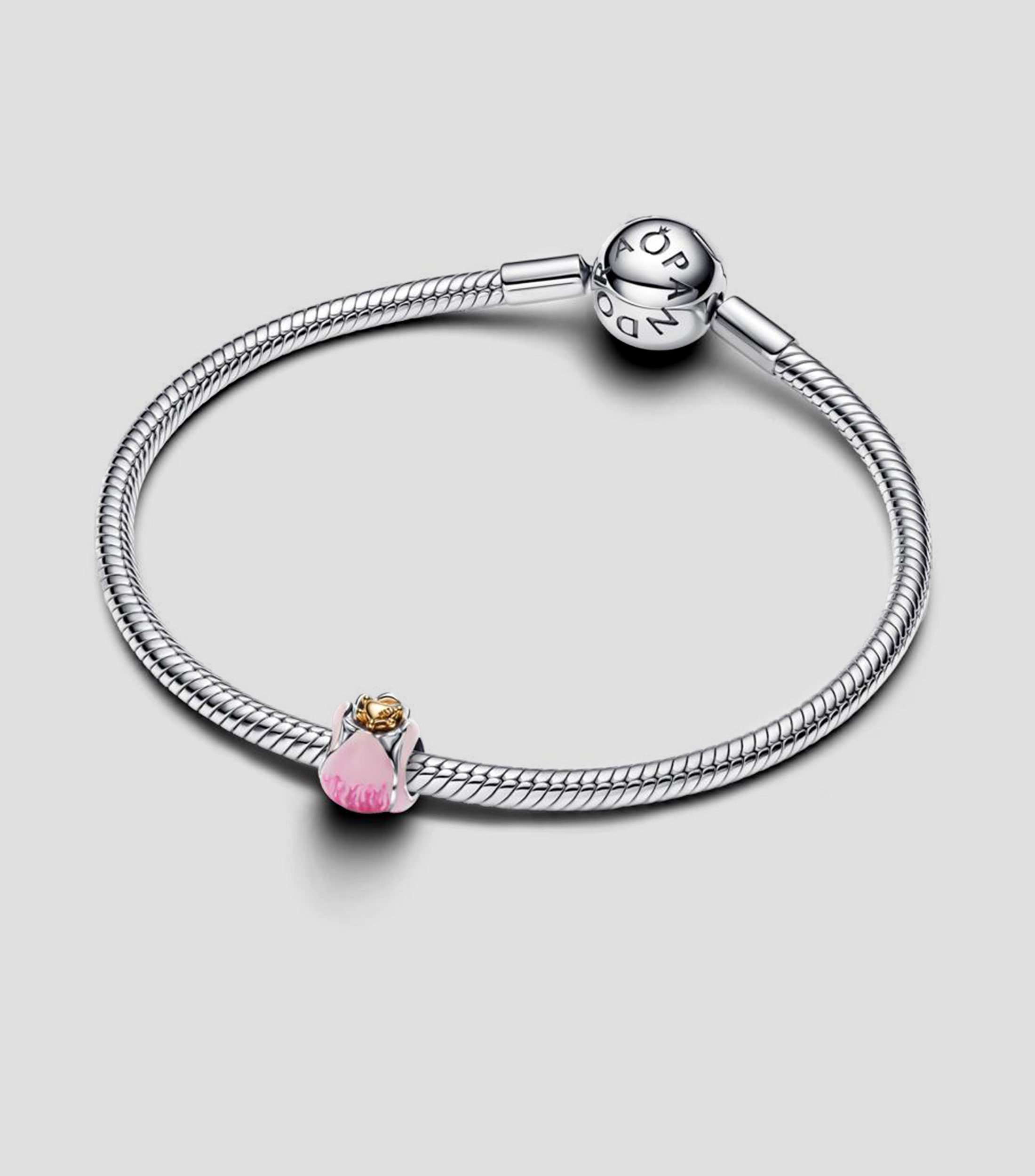 Charm en plata tulipán Unisex