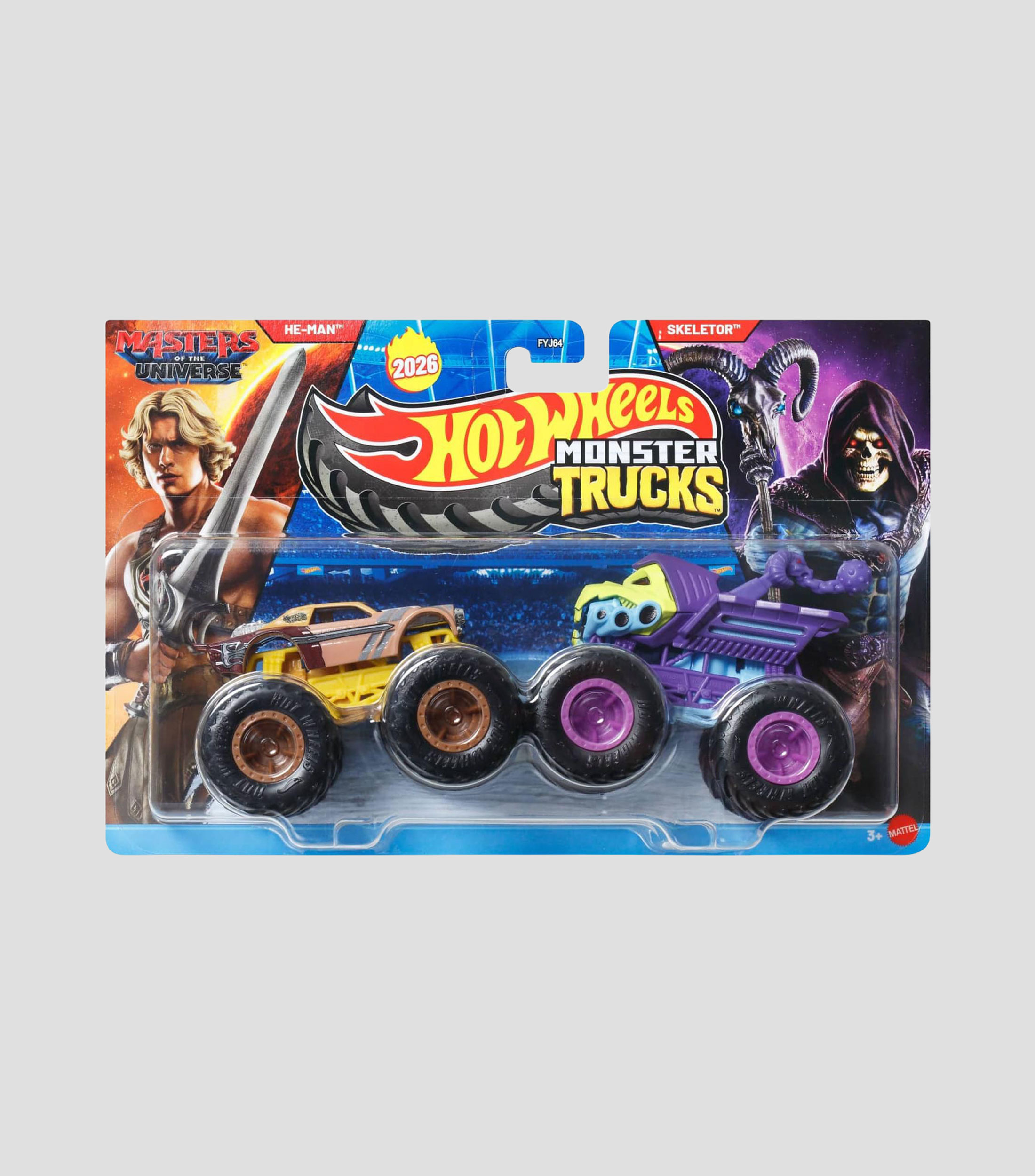 Hot Wheels Set Monster Trucks Autos Demolition Doubles 3