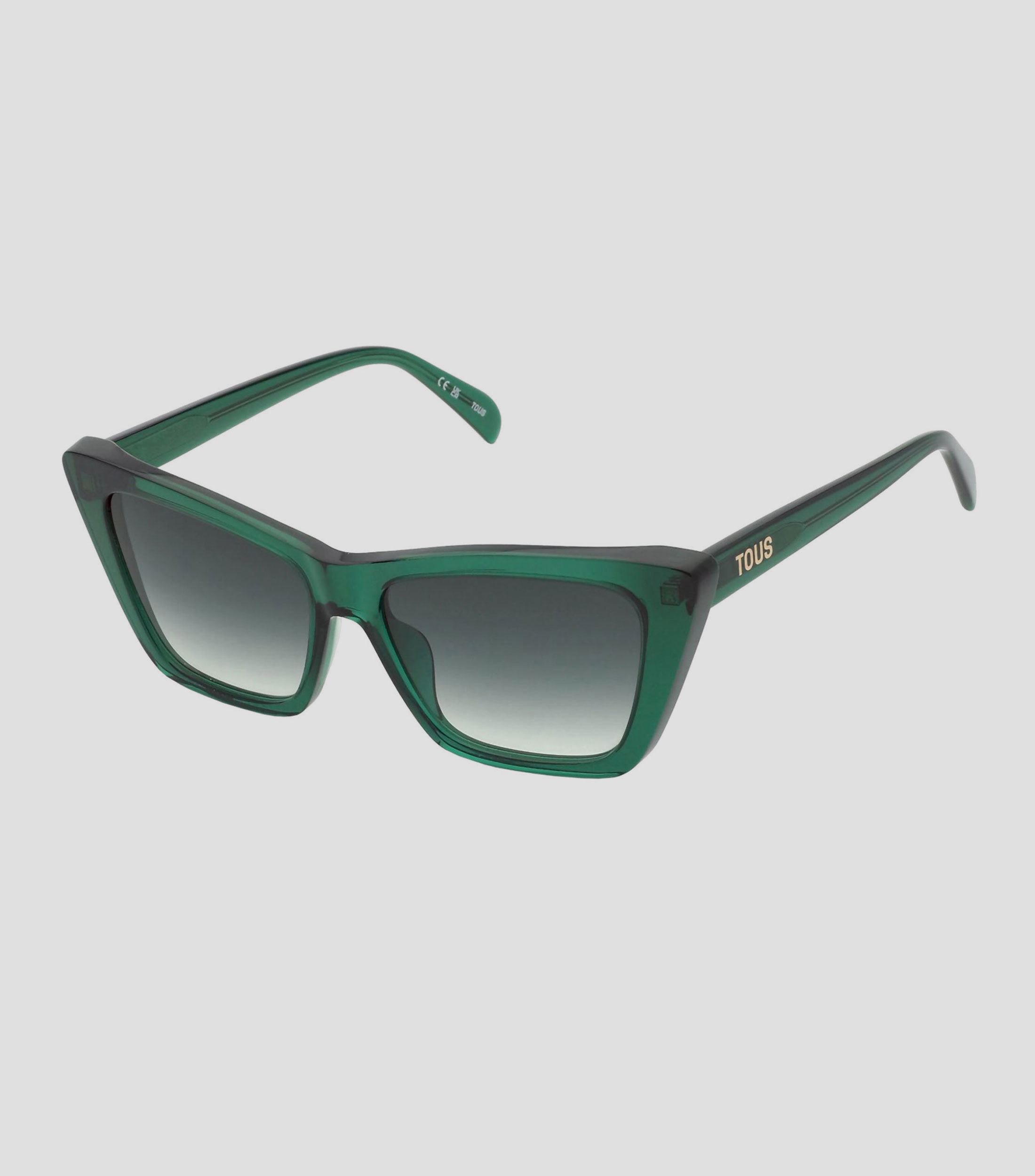 Lentes de sol cuadrados Verde Mujer