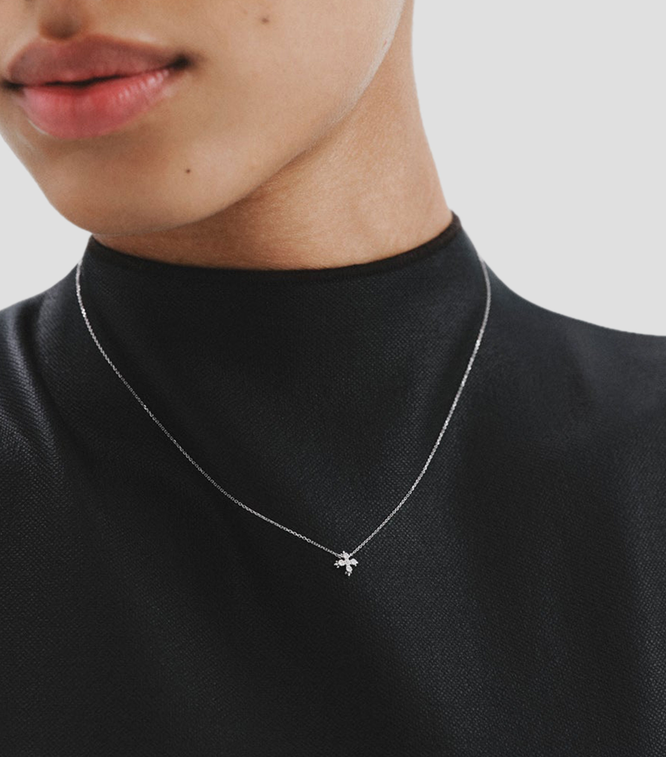 Collar en Oro blanco de 18 Kilates Asana Mujer