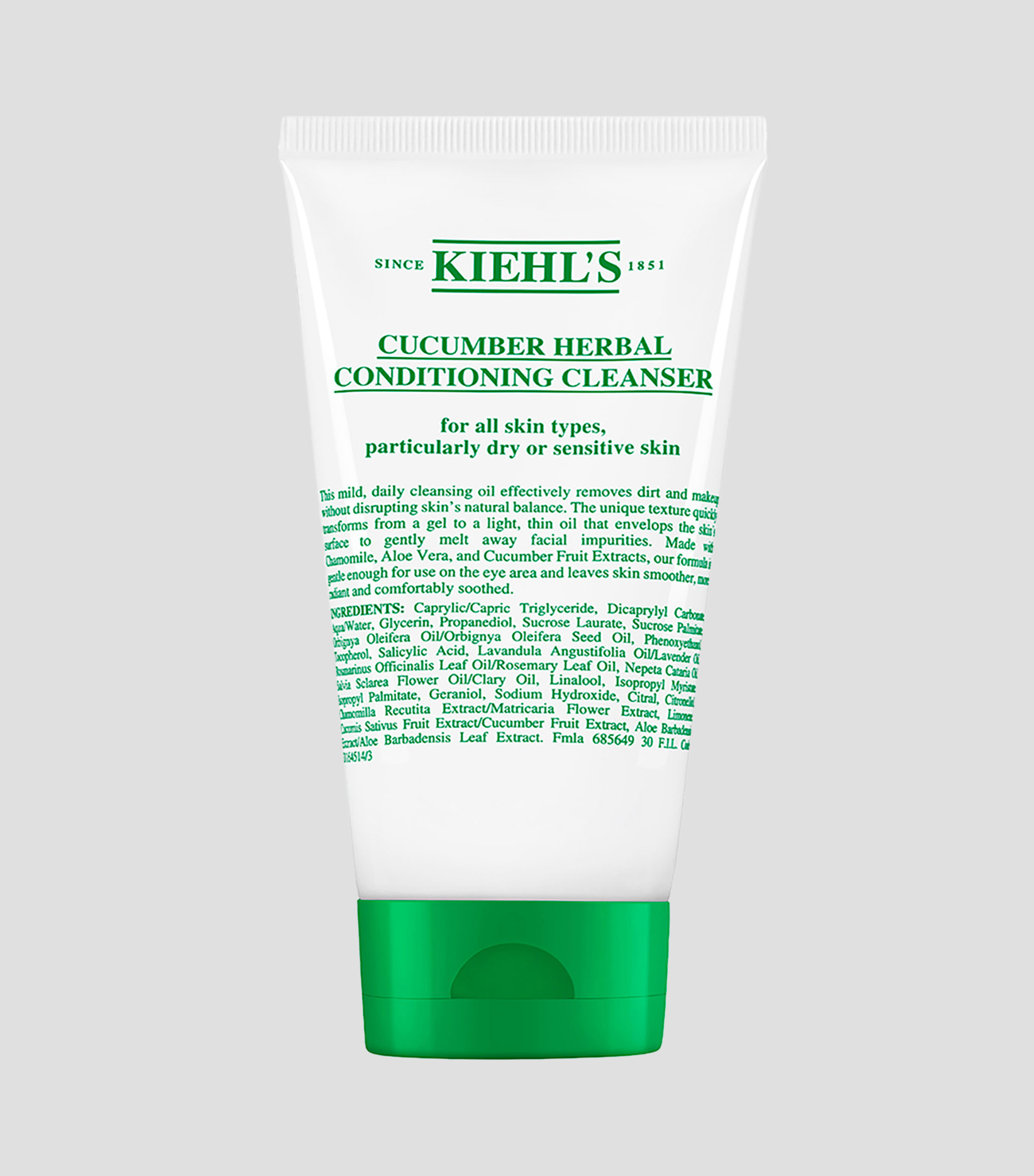 Limpiador facial en gel Cucumber Herbal Conditioning Cleanser, 150 ml