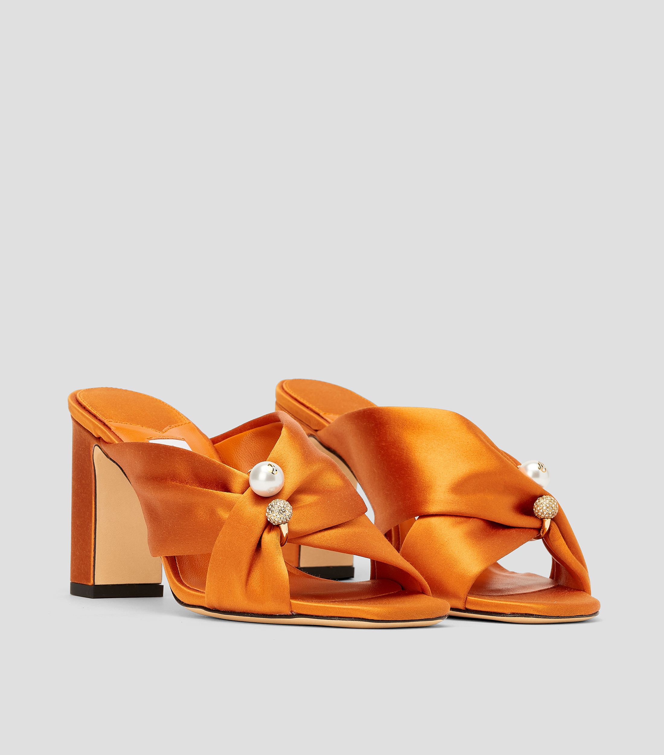 Sandalias con tacón alto cuadrado Mujer