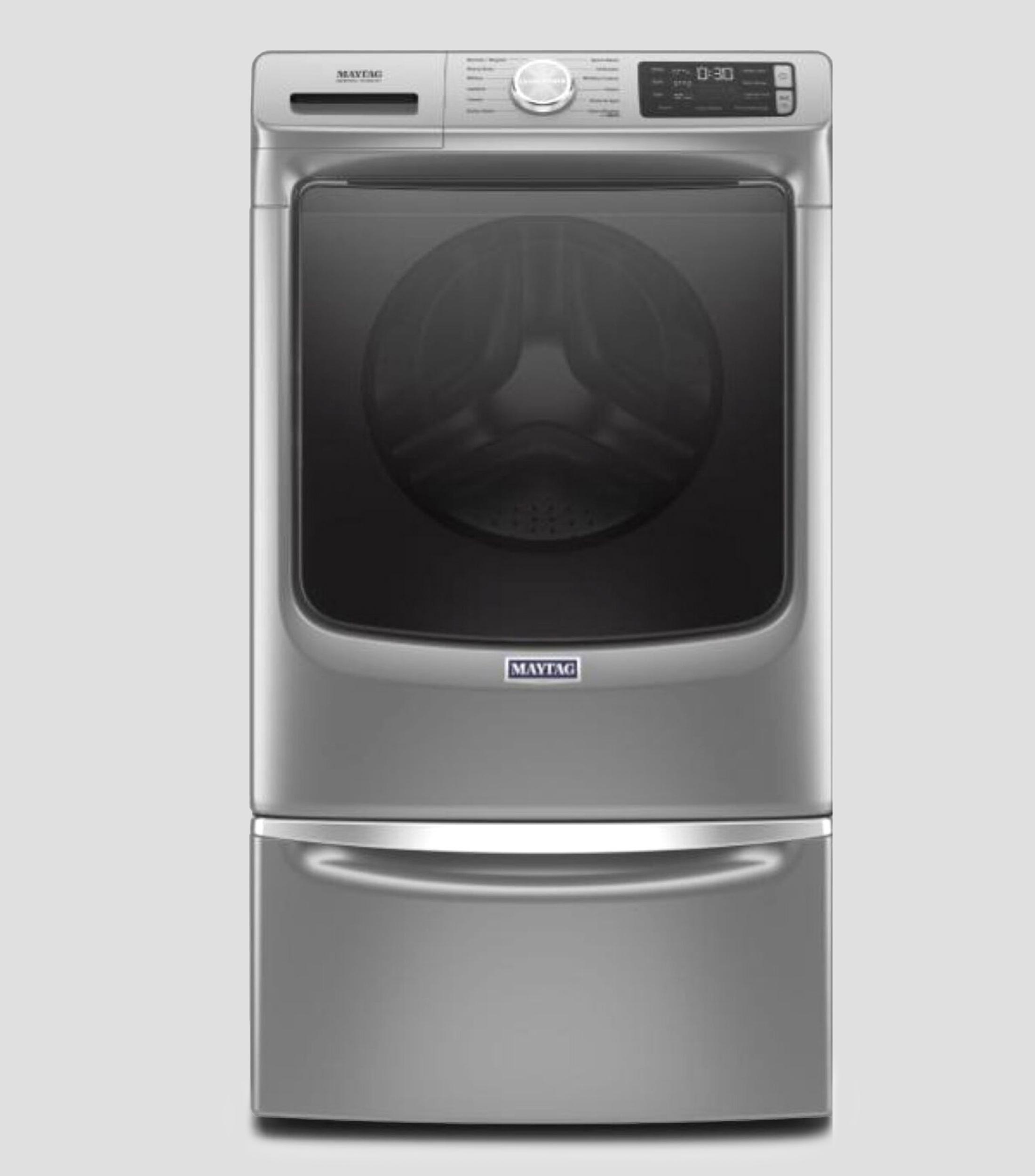 Lavadora 7MMHW6621HC de carga frontal 22 kg Gris acero + Pedestal