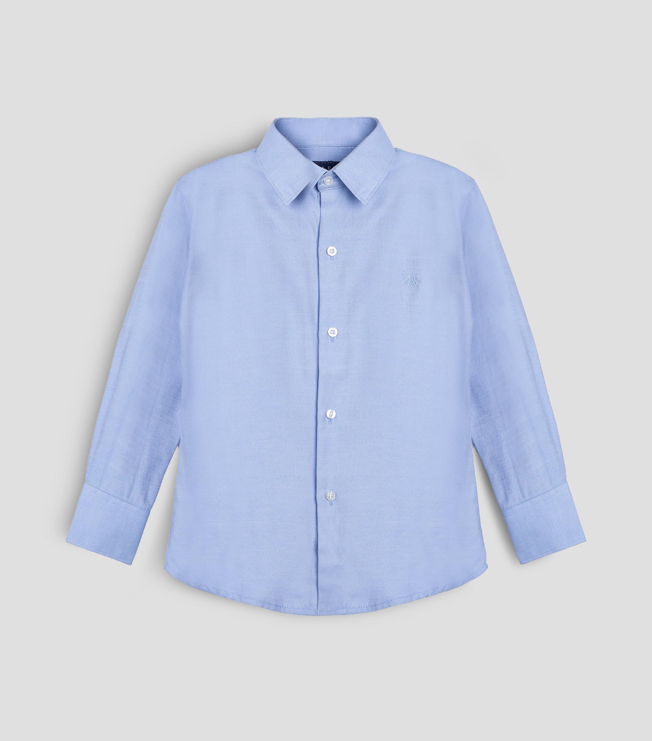 Camisa con microdiseños manga larga Niño