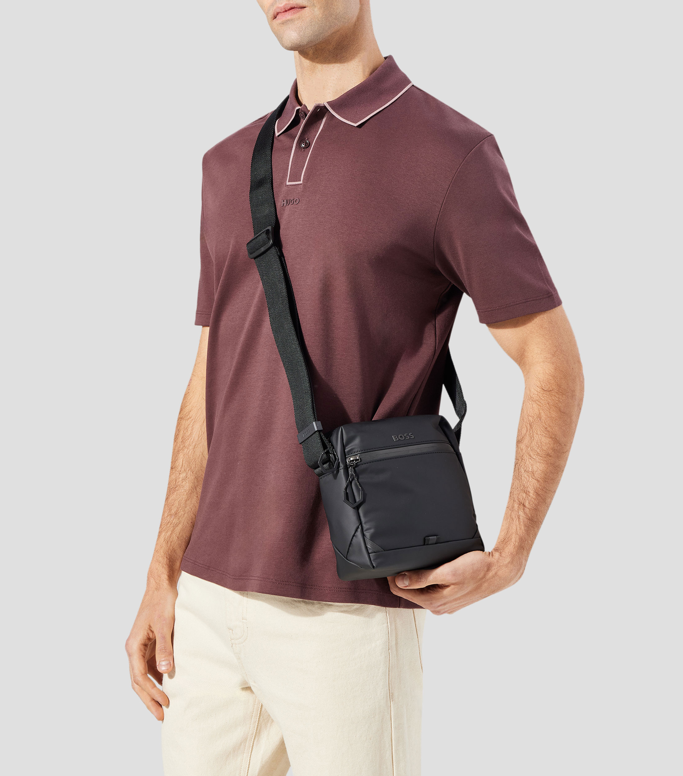 Bolso Crossbody liso Hombre