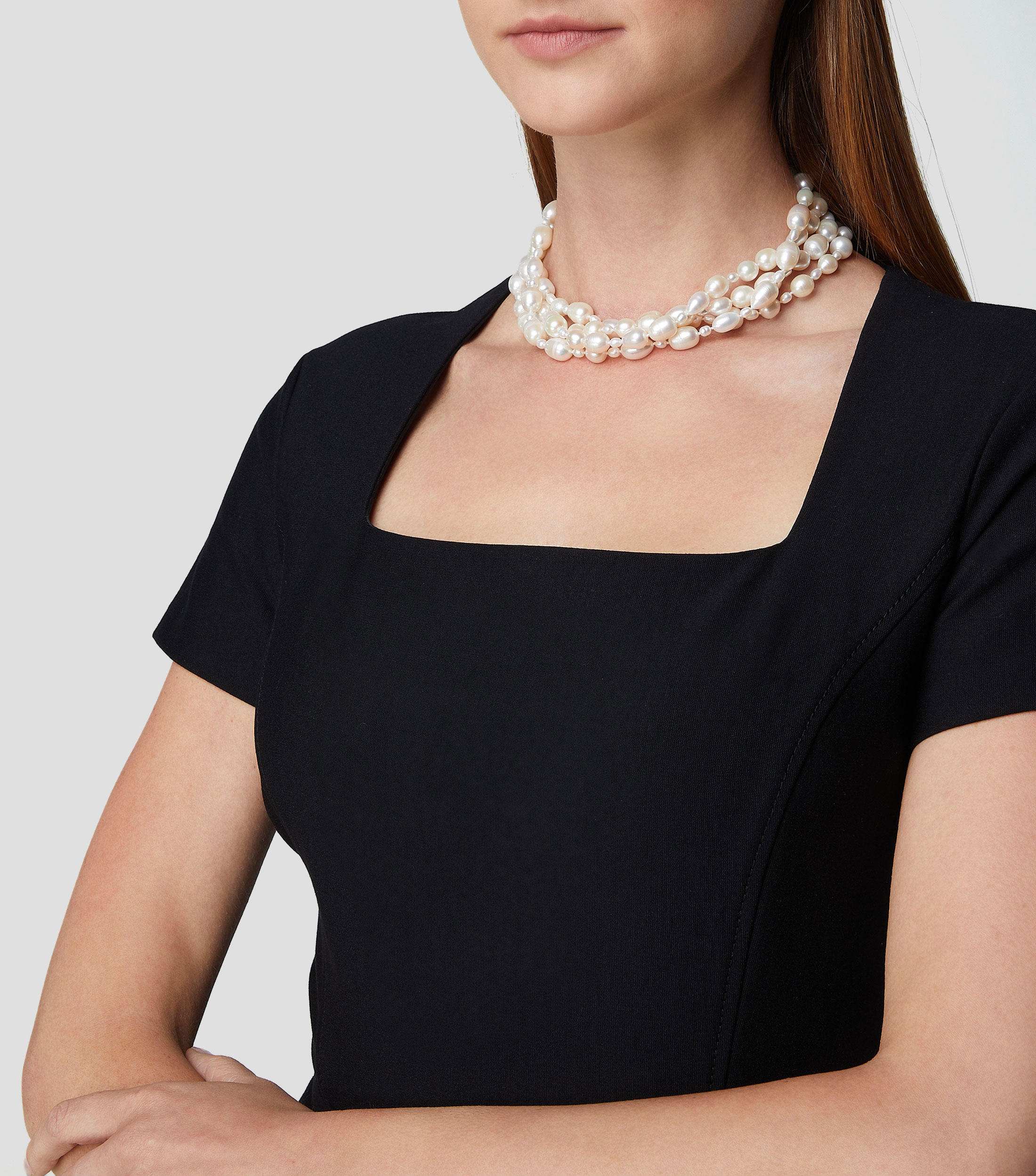 Collar de perlas cultivadas con estilo layering Margarita Mujer