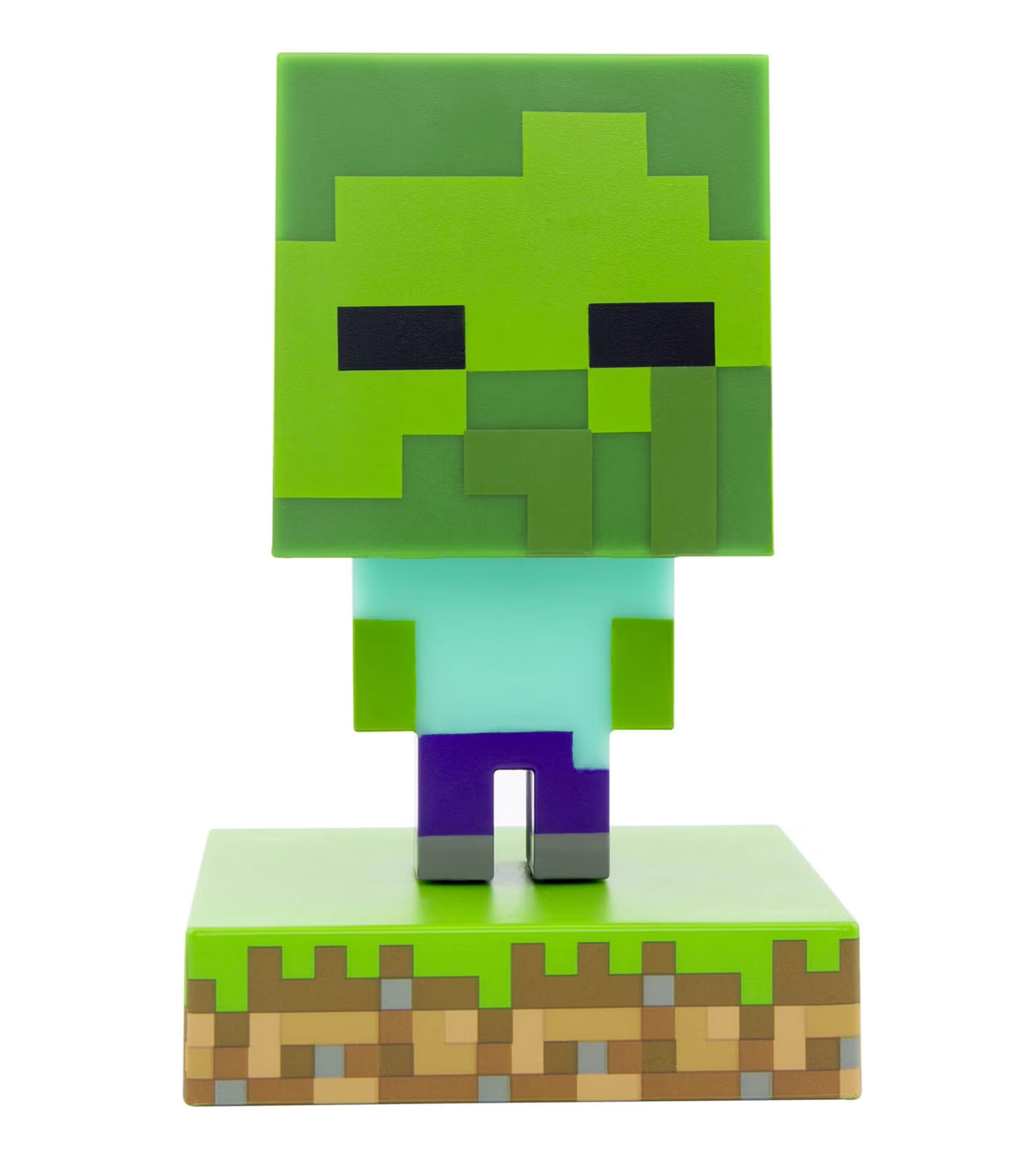 Lámpara de mesa Minecraft Zombie Icon Light, 3 V