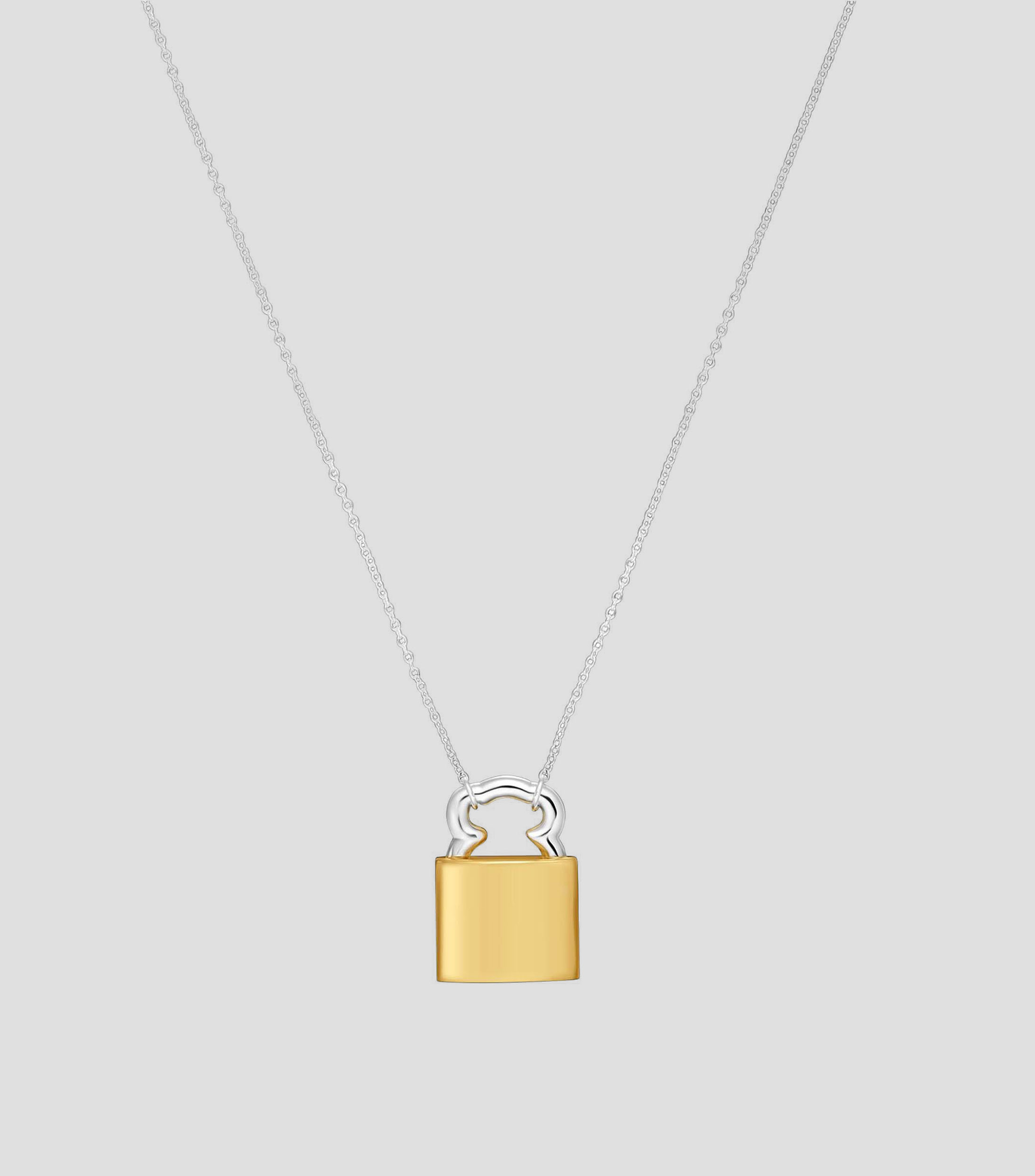 Collar oso candado en plata Tous Unlock Mujer