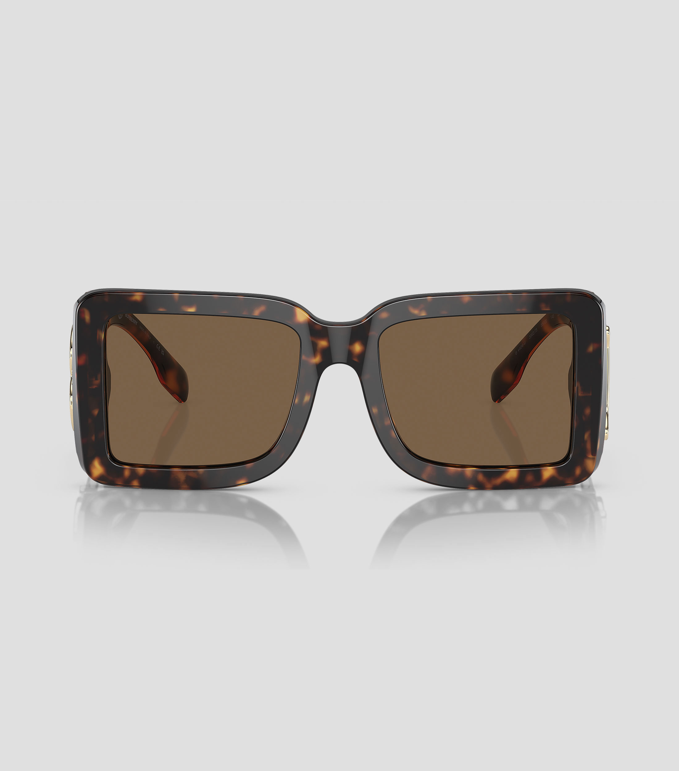 Lentes de sol cuadrados marrón Mujer
