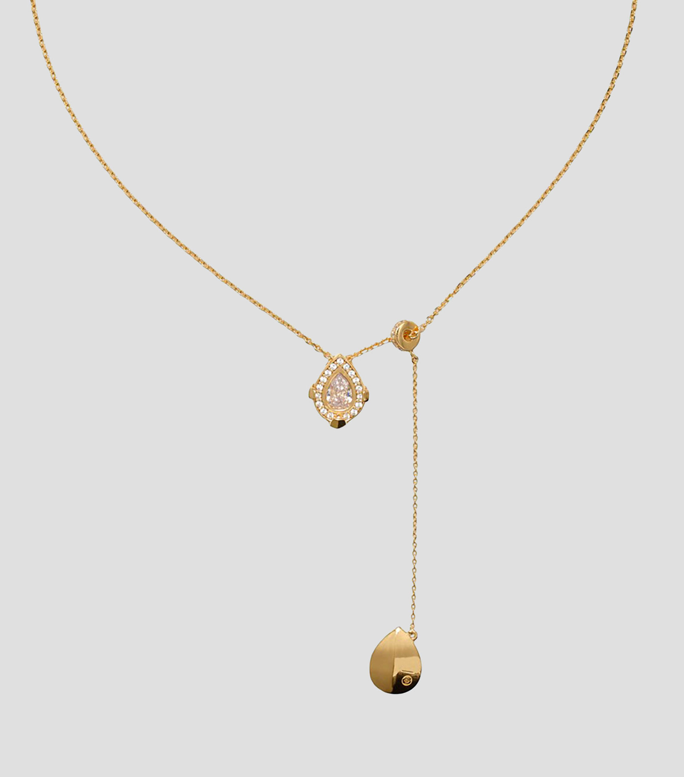Collar en plata Shield con circonita cúbica Mujer