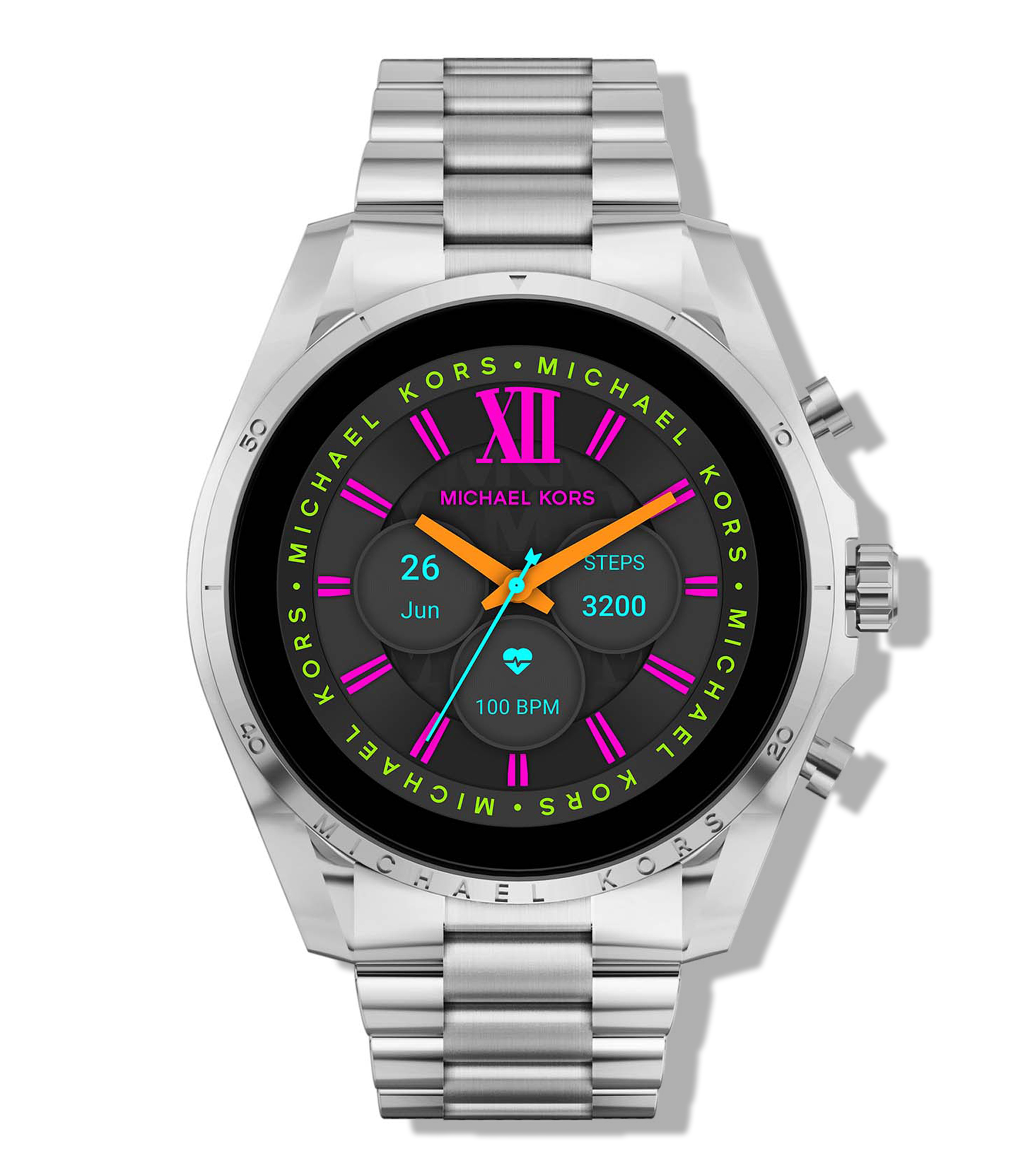 Michael Kors Smartwatch Michael Kors Bradshaw Gen 6; El smartwatch Bradshaw  Gen 6 de 44 mm combina la última tecnología Wear OS by Google con un diseño  glamuroso, que posee una caja