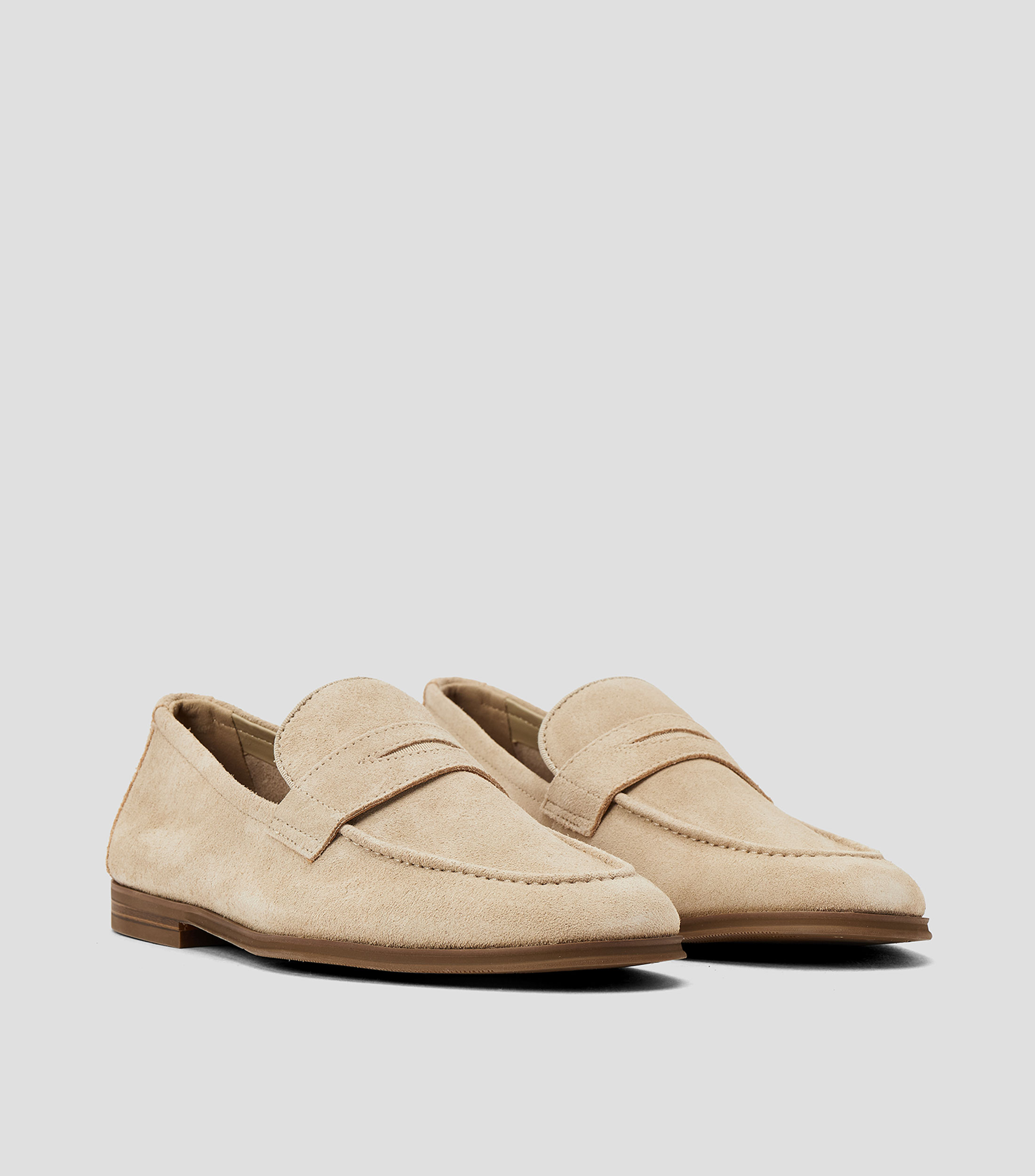 Mocasines en cuero vacuno lisos Hombre