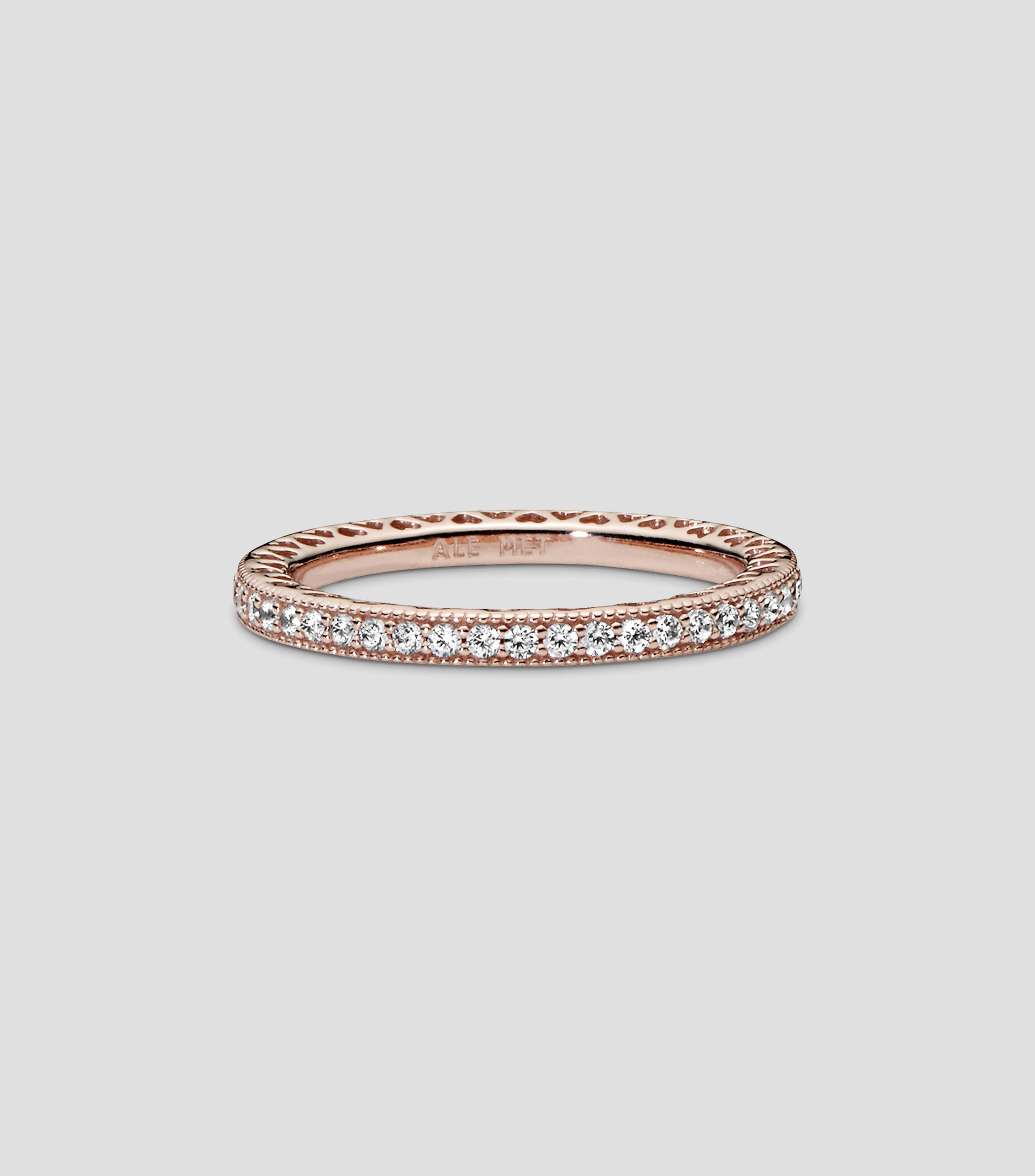 Anillo en plata Corazones Rose Pandora Signature Mujer Talla: 56