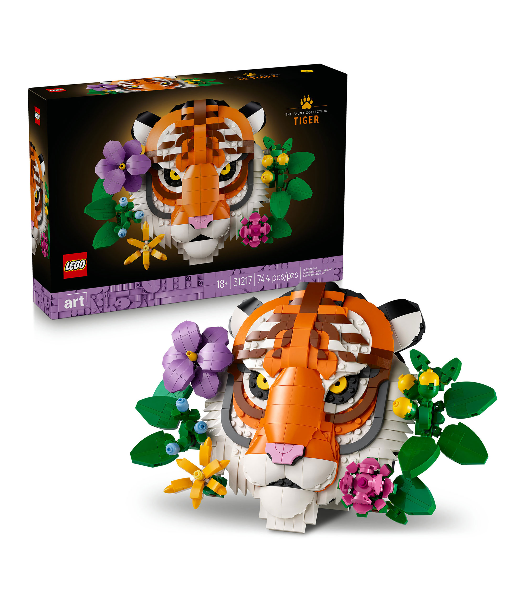 Lego Art Colección Fauna Tigre Regalo para Decorar 31217