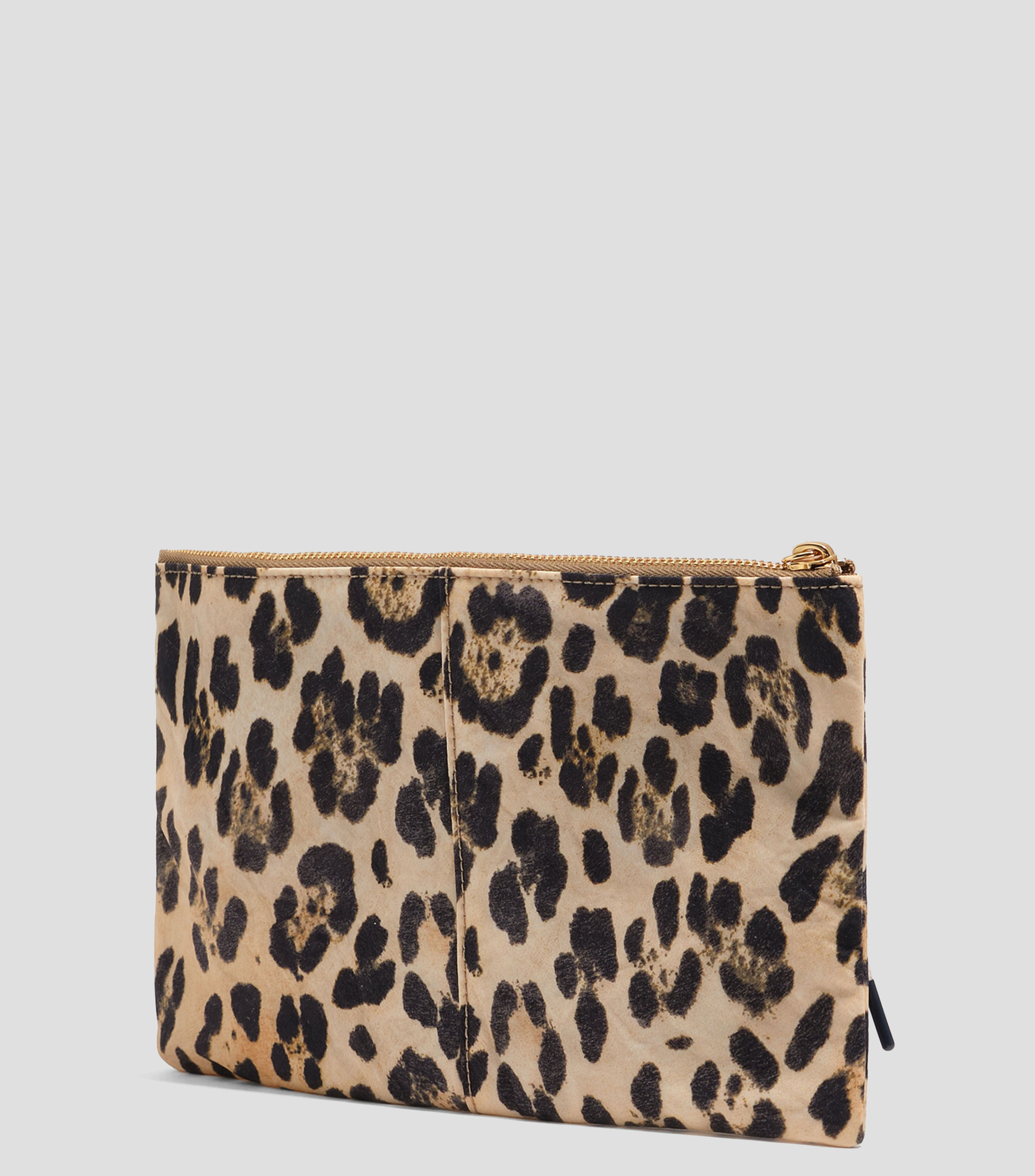 Cosmetiquera nylon leopardo natural Mujer
